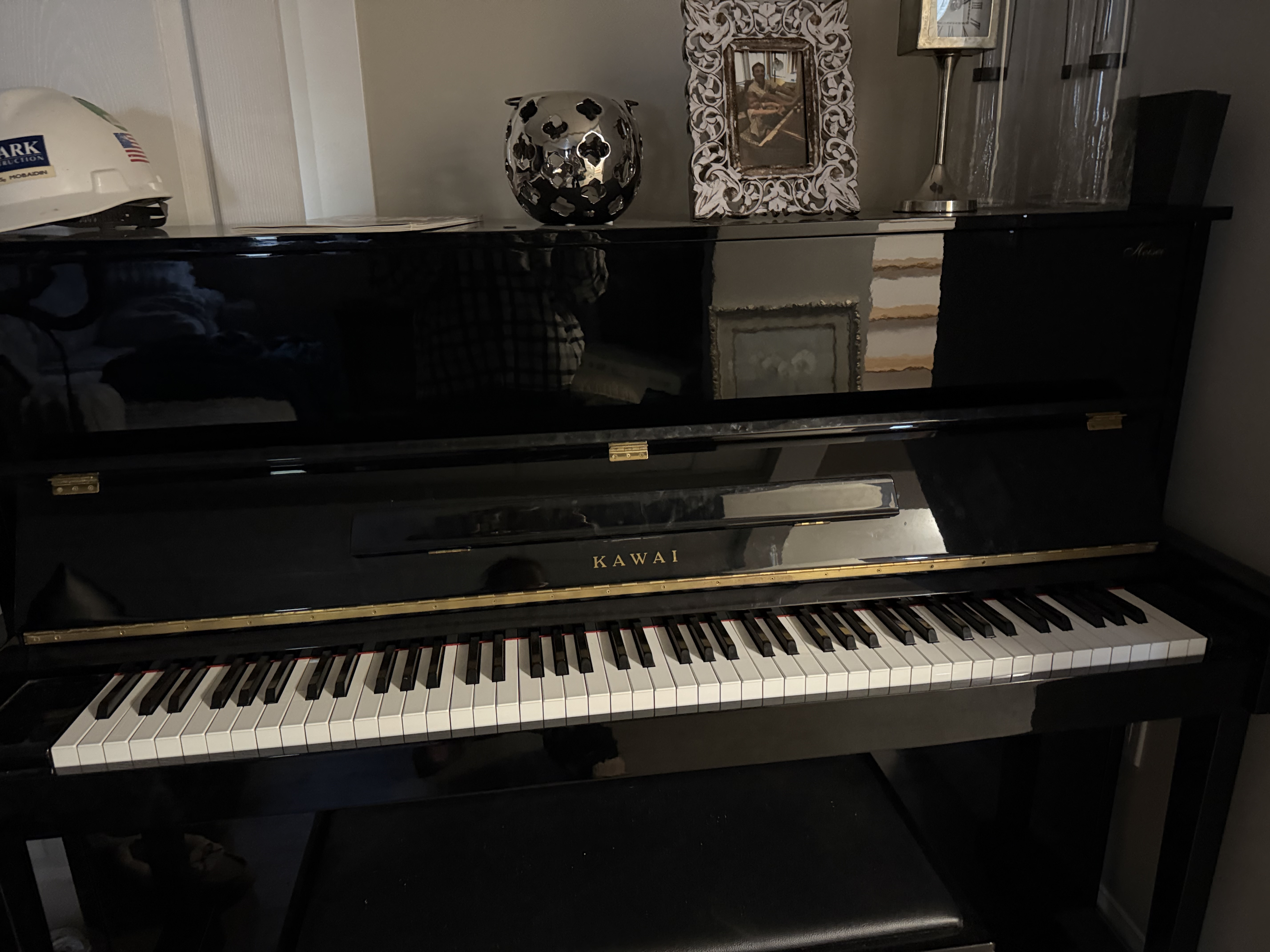 Barely used. Beautiful upright piano