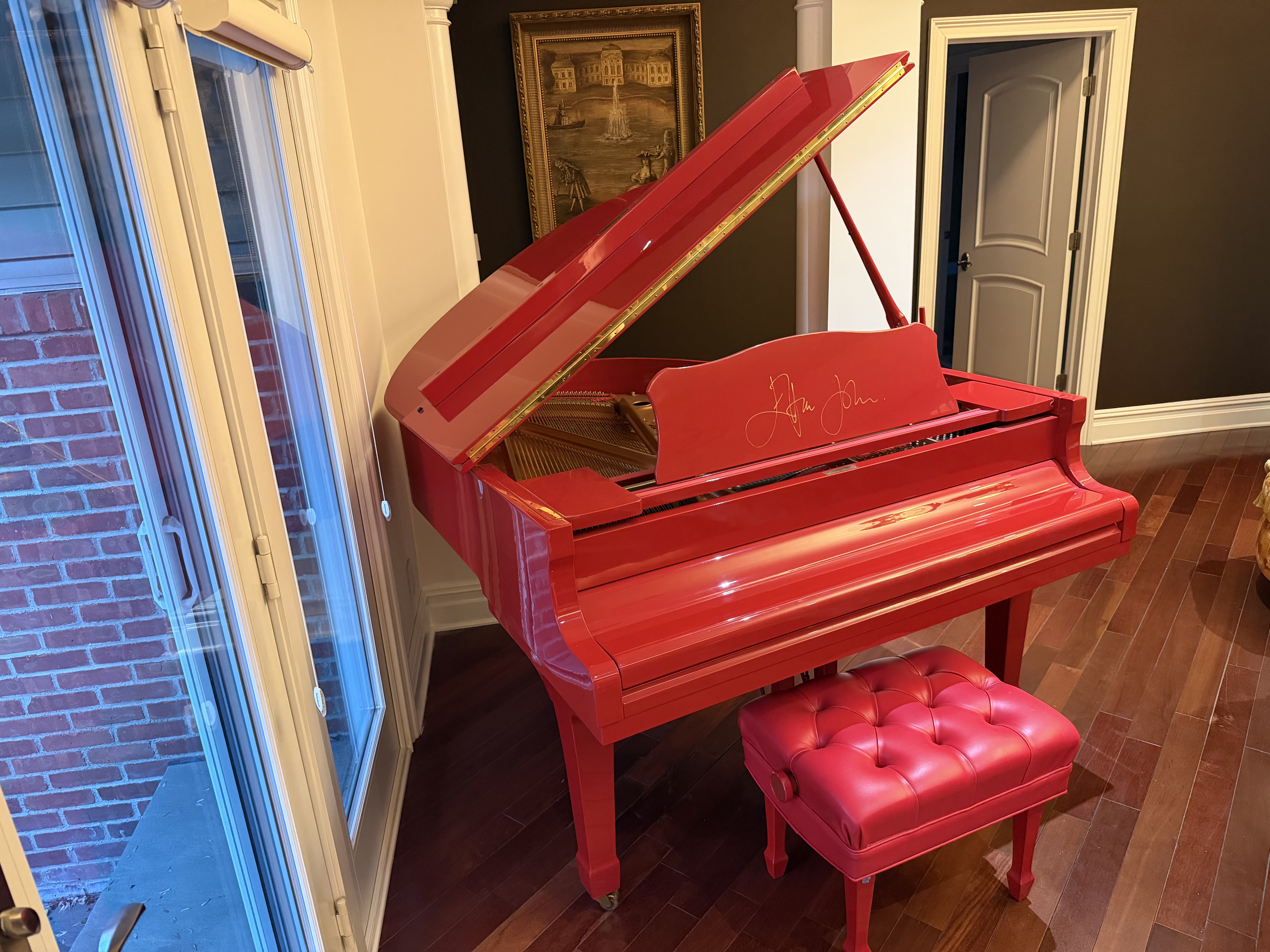 Elton John Limited Edition Signature Red Piano w/ Disklavier