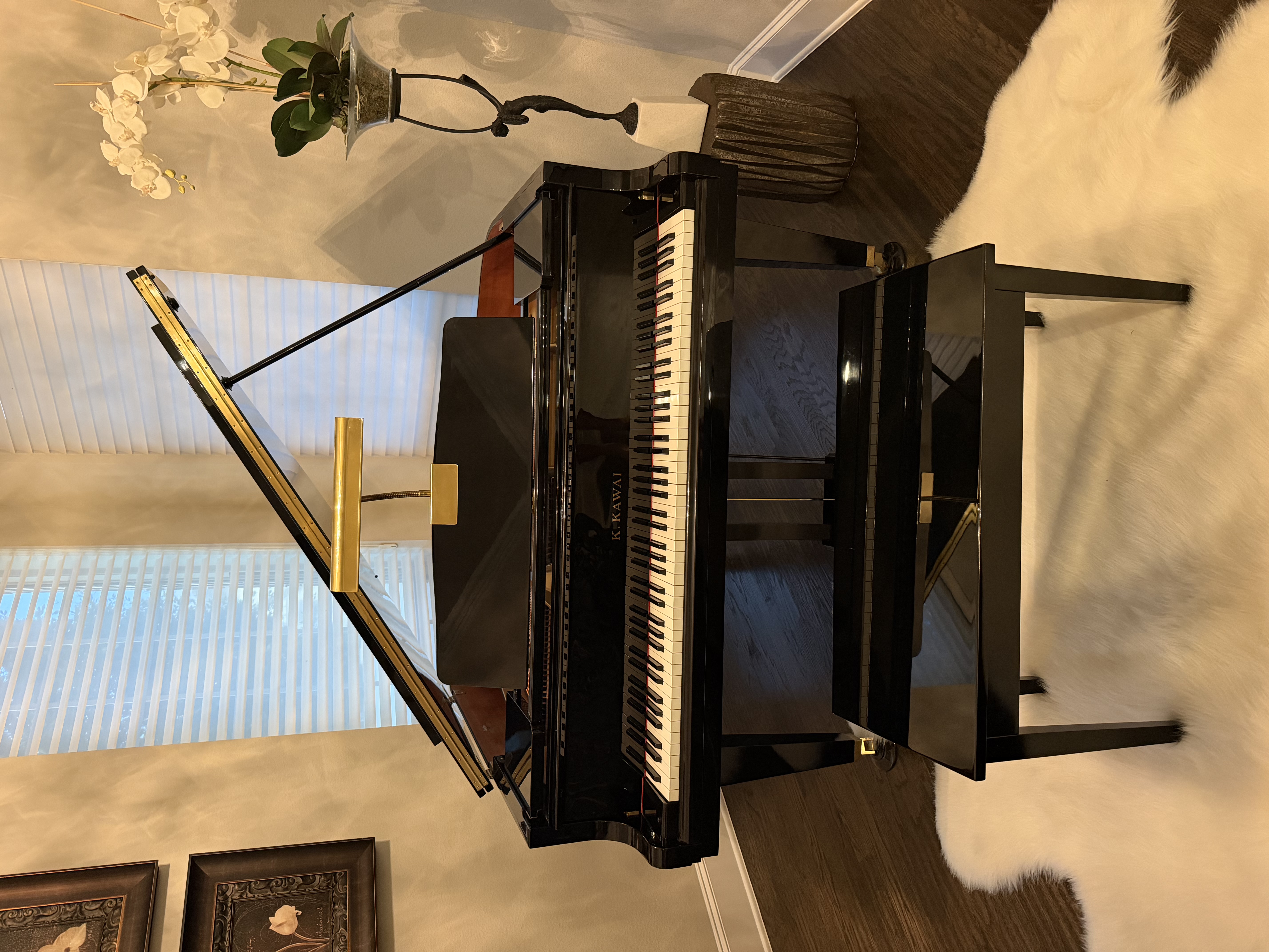 2004 Kawai GE-30 Ebony Baby Grand Player Piano