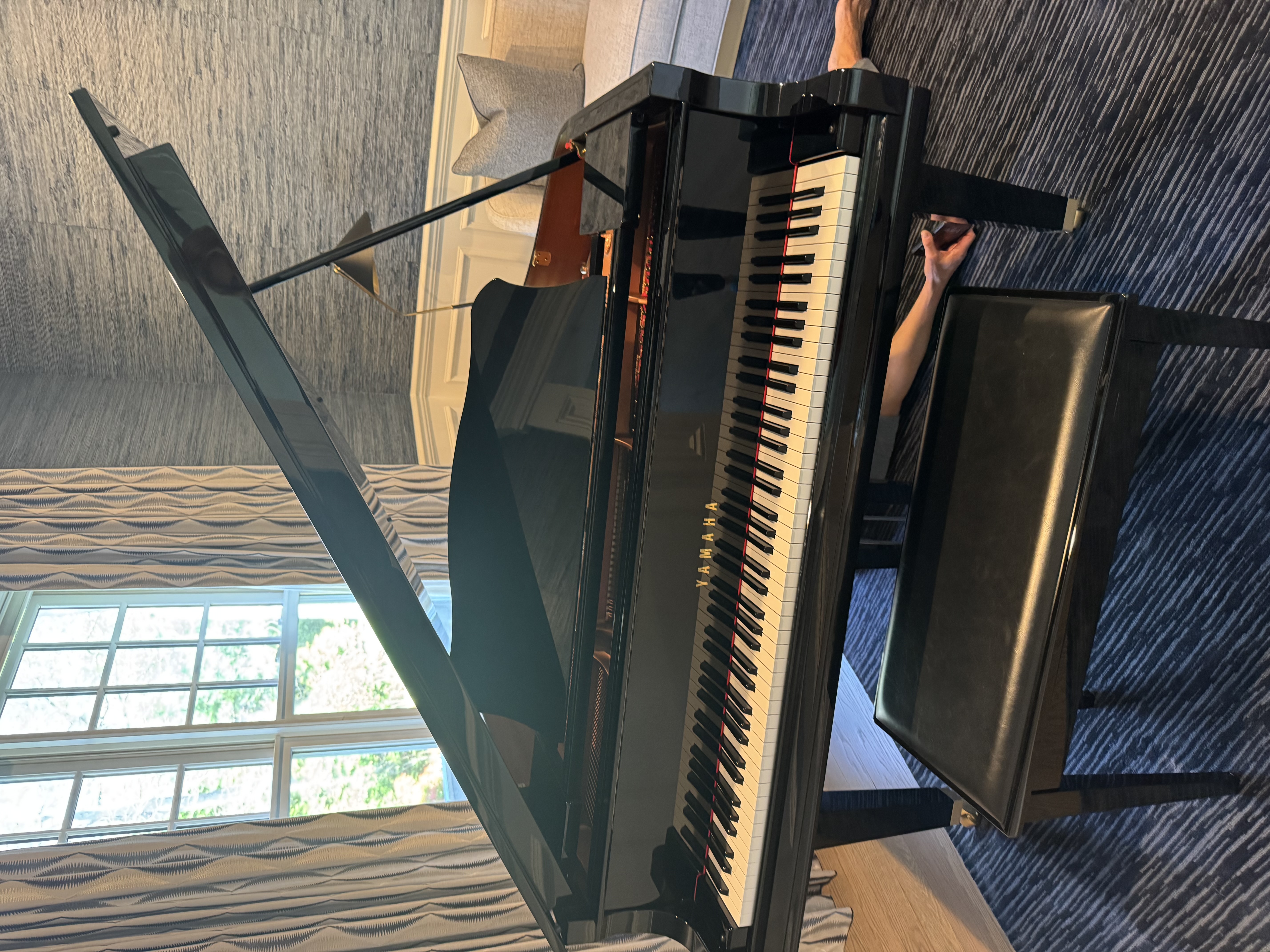 Mint condition baby grand GC1 polished ebony 