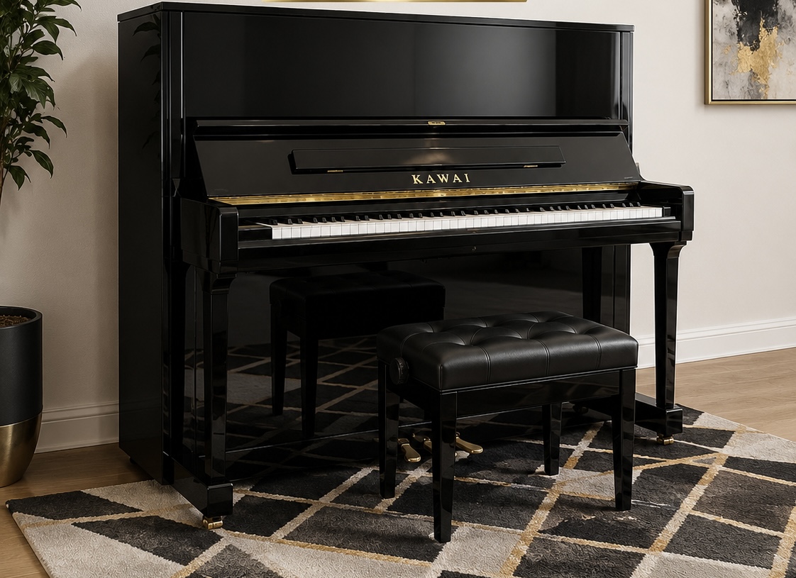  KAWAI K-500 Upright Piano – Like New, Bench Included, Fulle