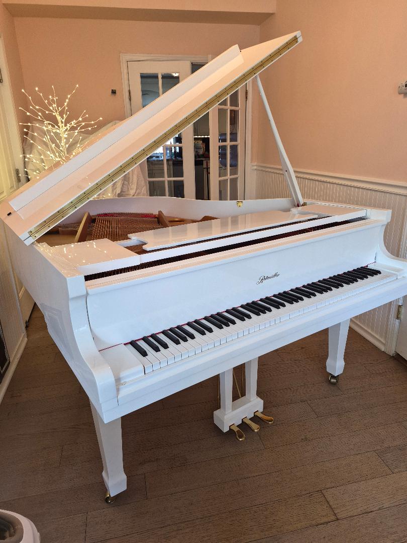 Like-New Ritmuller 5'3" Baby Grand, High Gloss Bright White
