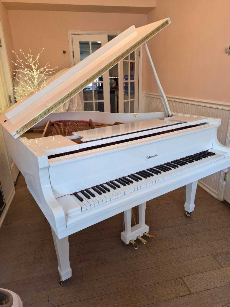 Like-New Ritmuller 5'3" Baby Grand, High Gloss Bright White