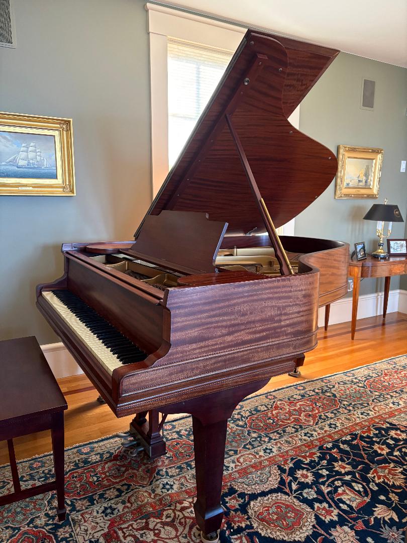 Steinway Flame Mahogany Grand Piano Mod. A, Excellent Cond.