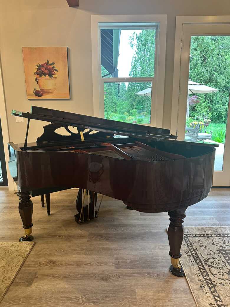 Pristine One-Owner Nordiska Grand Piano Model 165 RI