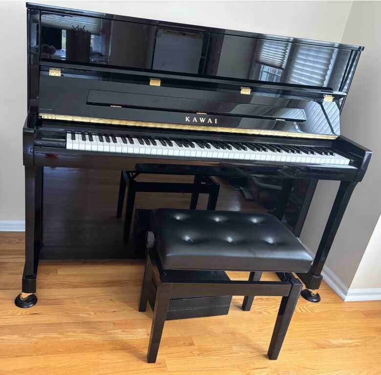 2019 Kawai K-300 Upright – Excellent Condition, Warm Tone
