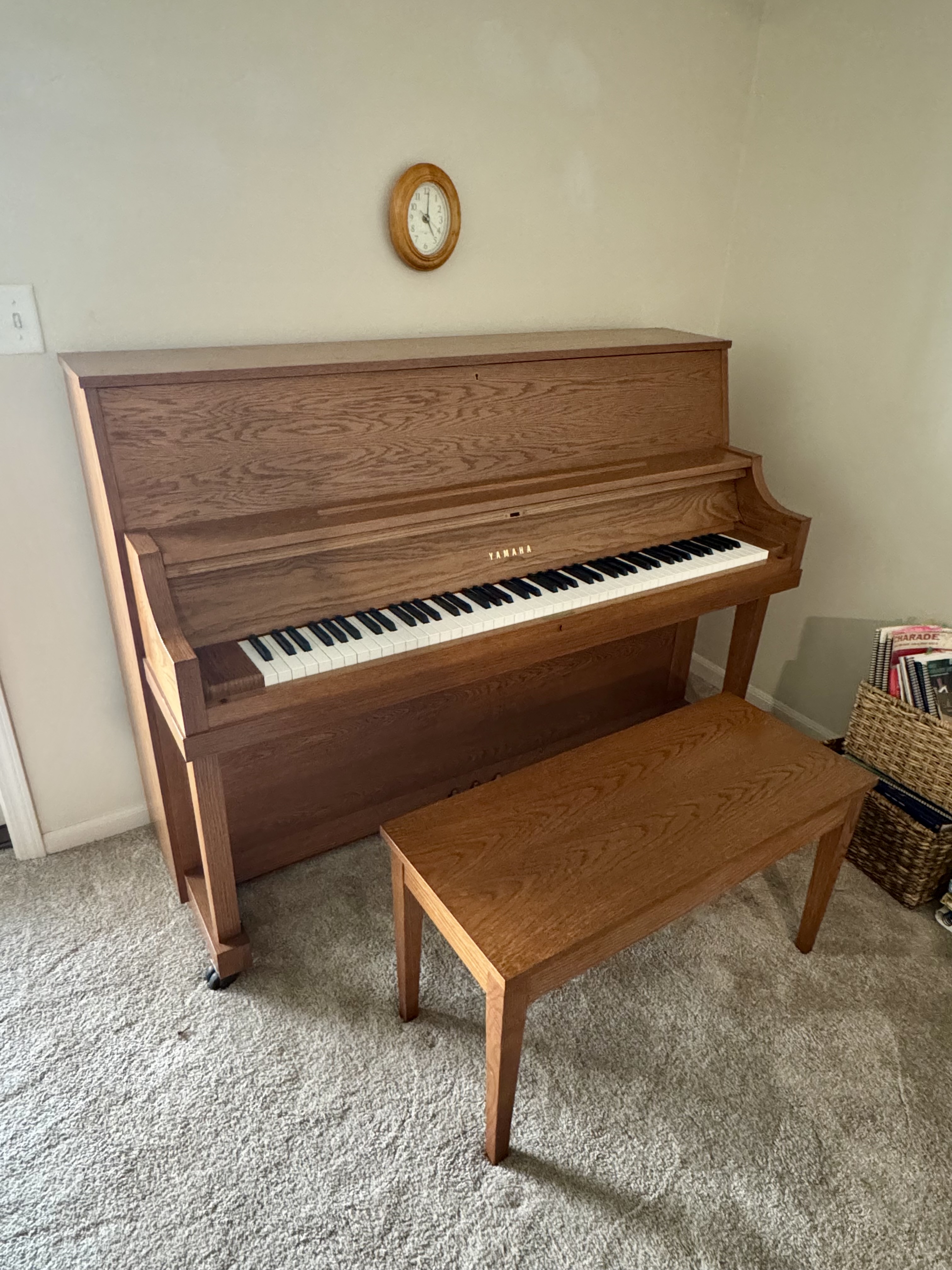 Yamaha P22 Studio Upright Piano + Bench