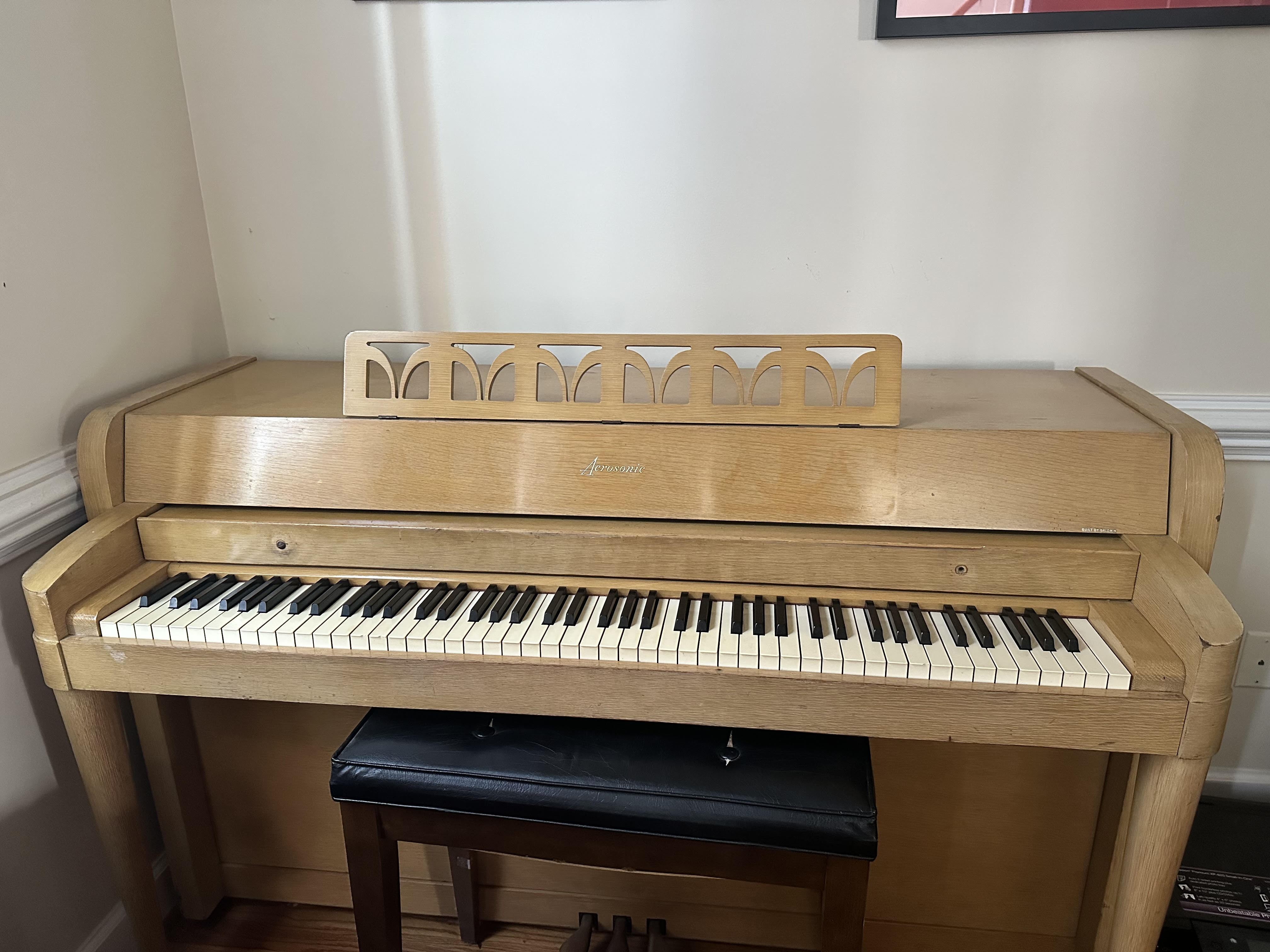 Well-maintained Piano Plays Beautifully!