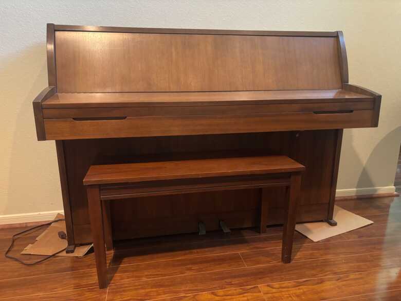 Kimball 42" Upright Walnut Piano