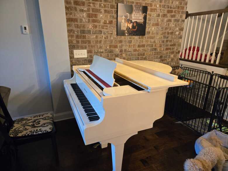 Ivory Schafer & Sons Baby Grand Piano