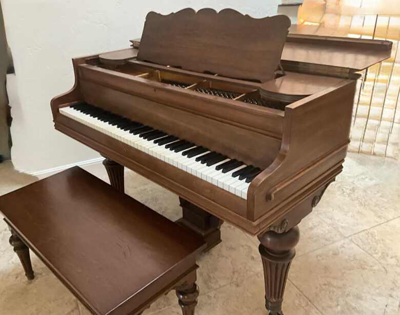 Vintage Chickering & Sons baby grand