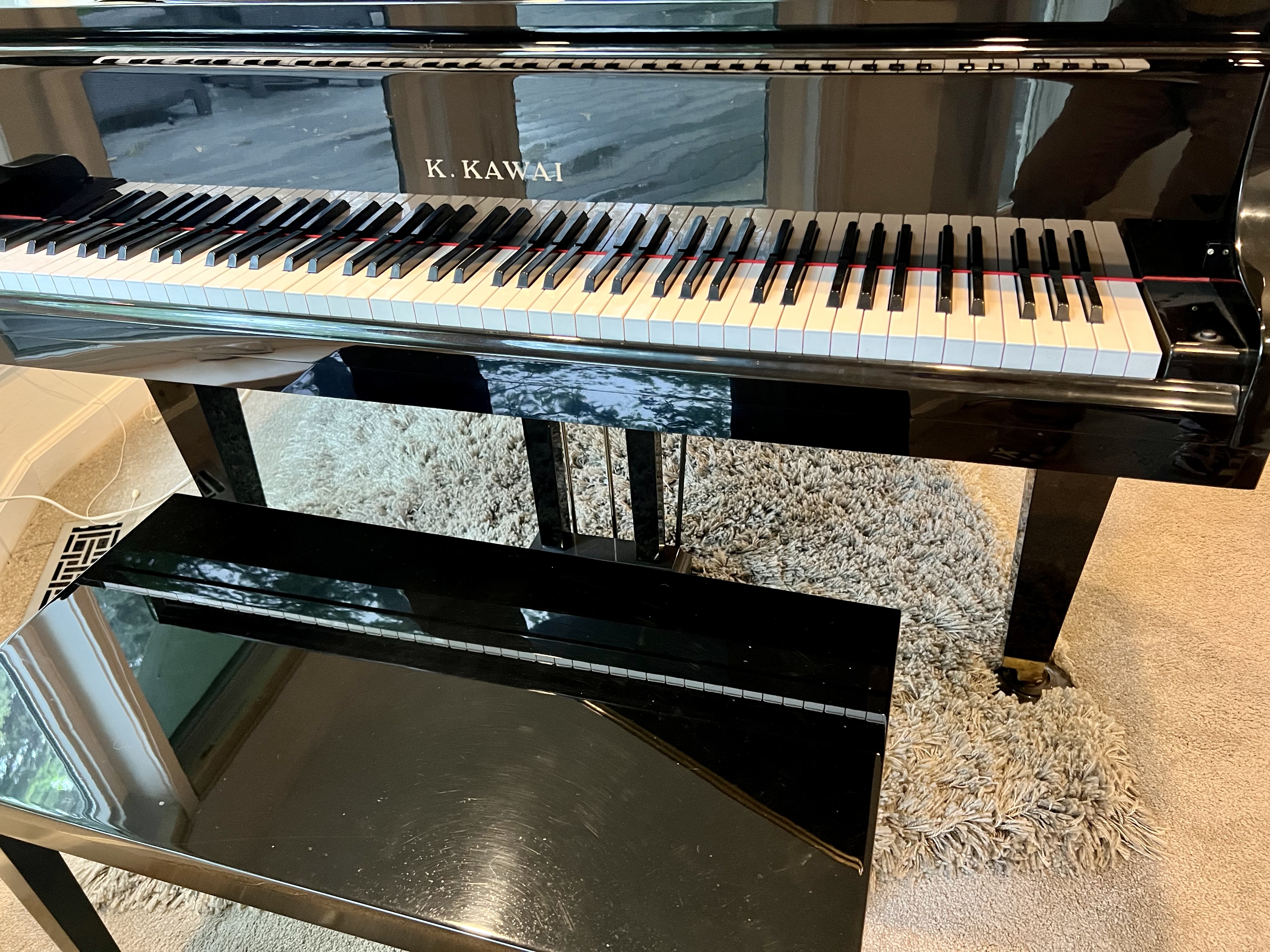 K. Kawai Baby Grand Piano W/Bench, Excellent Condition
