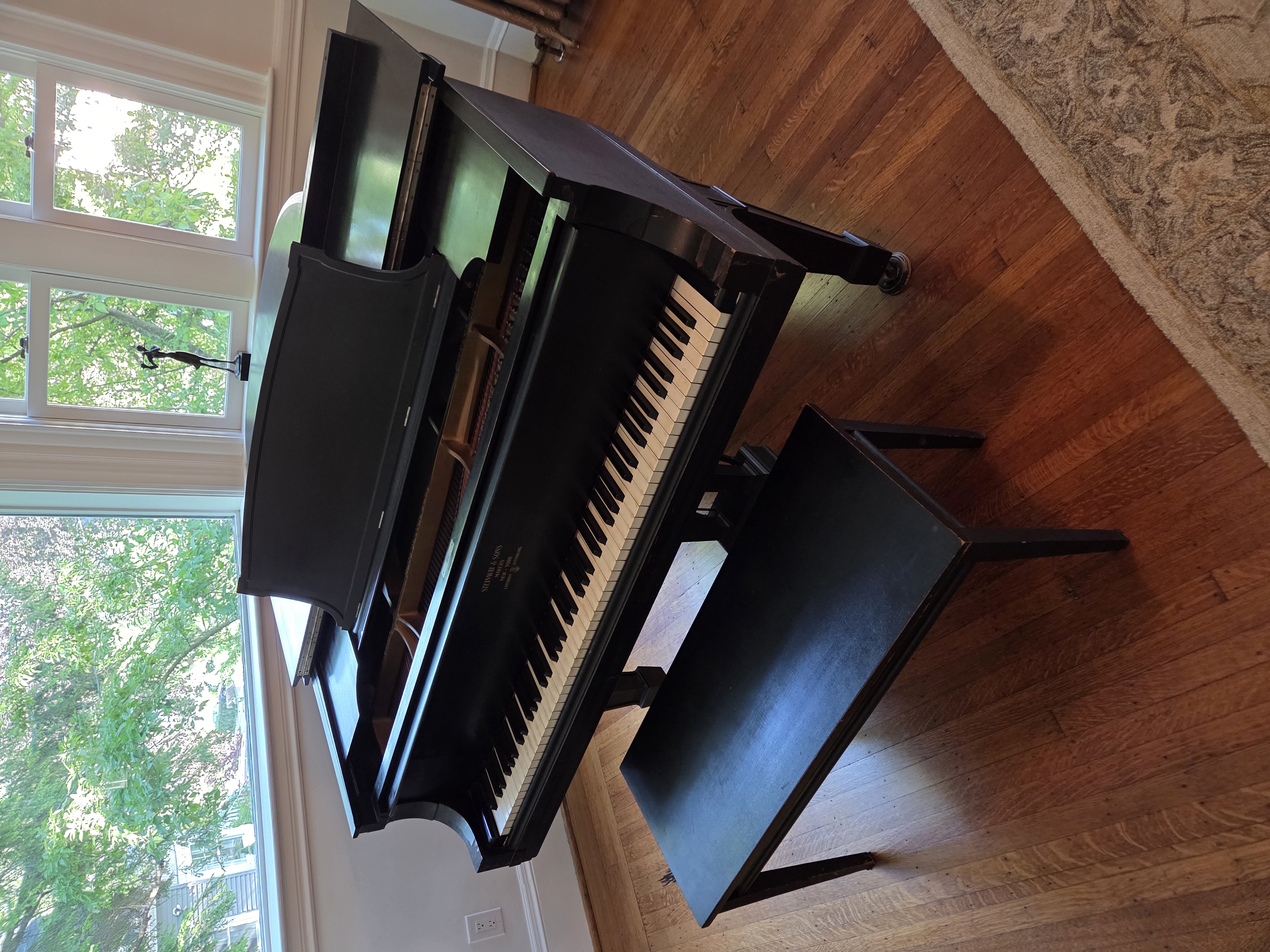 Steinway Model A "Ebonized" waiting to be restored