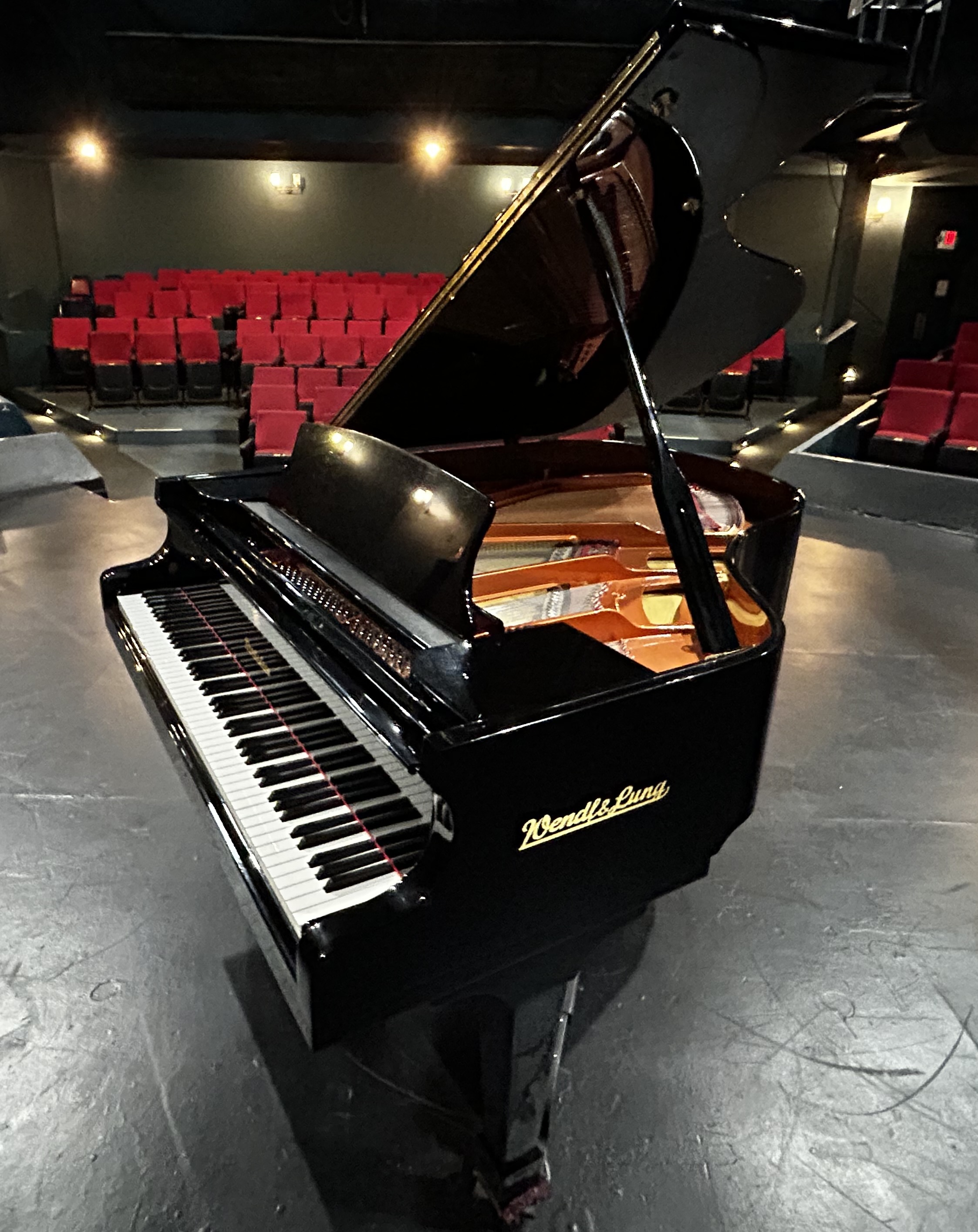 Wendl & Lung Grand Piano – Polished Ebony, Recently Tuned