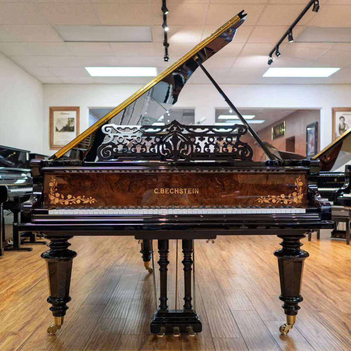 1883 C. Bechstein Model B Grand Piano w/ Inlay