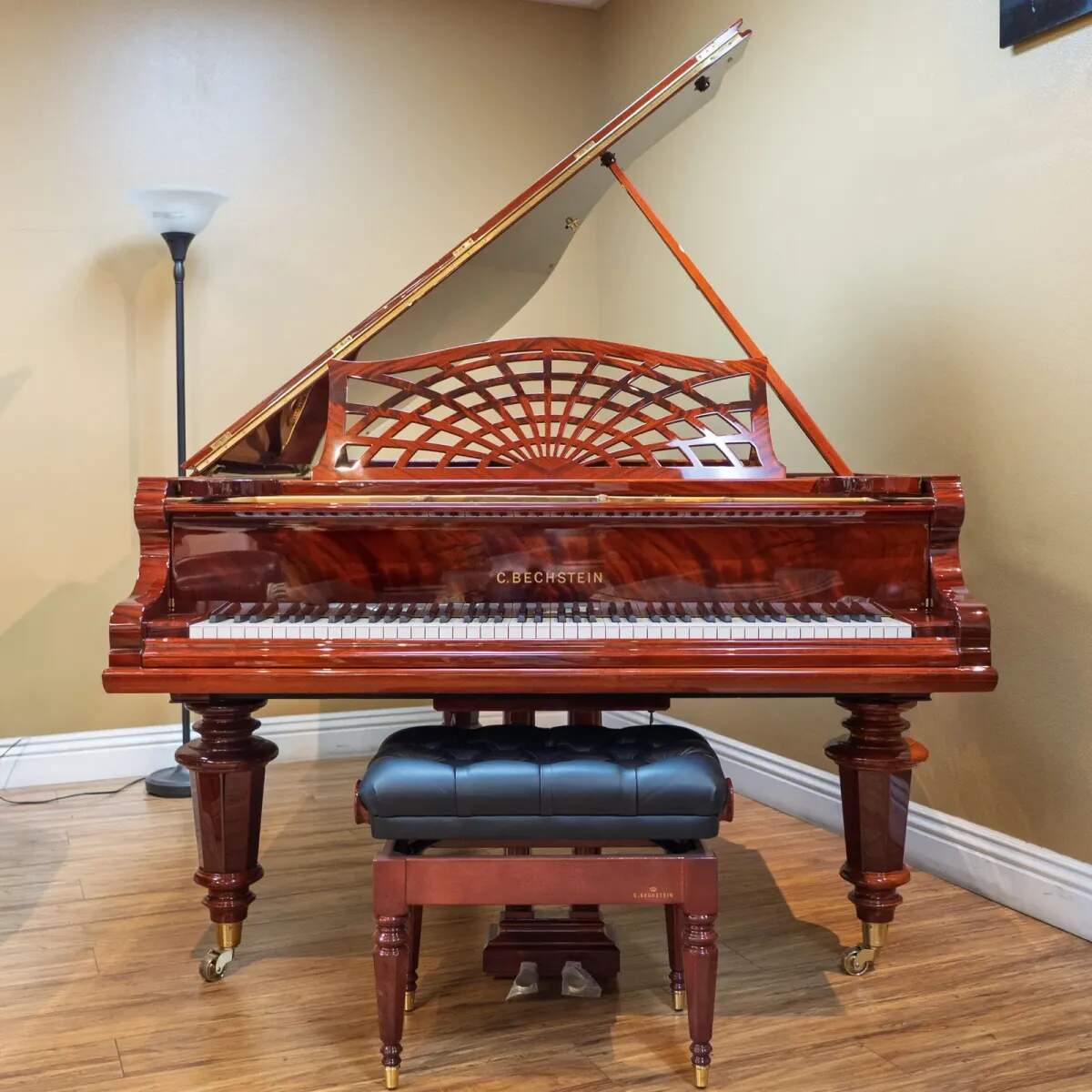 1912 C. Bechstein Model B Premium Restored Pyramid Mahogany