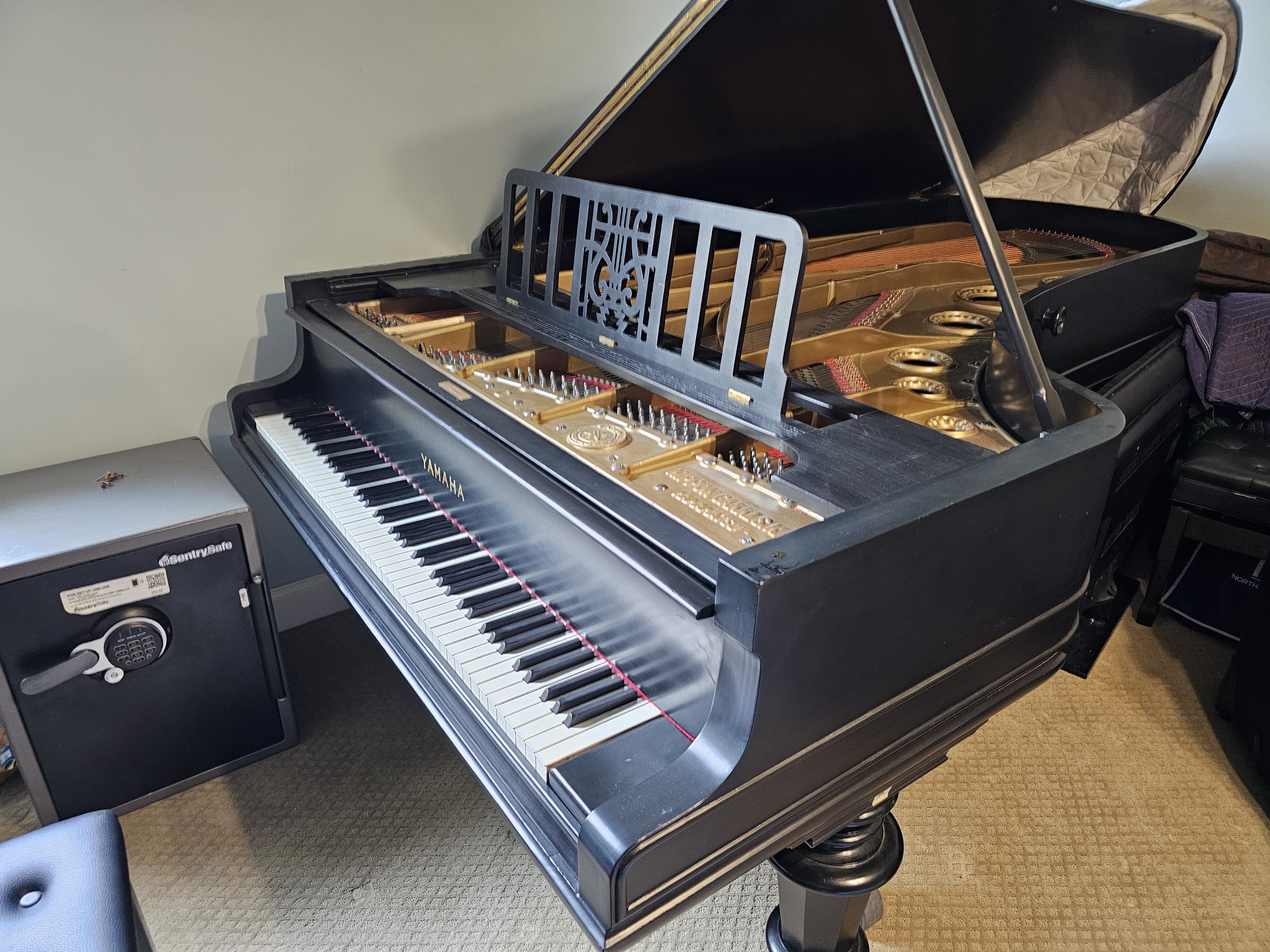 Antique Yamaha 9’ Concert Grand Piano (Rebuilt)