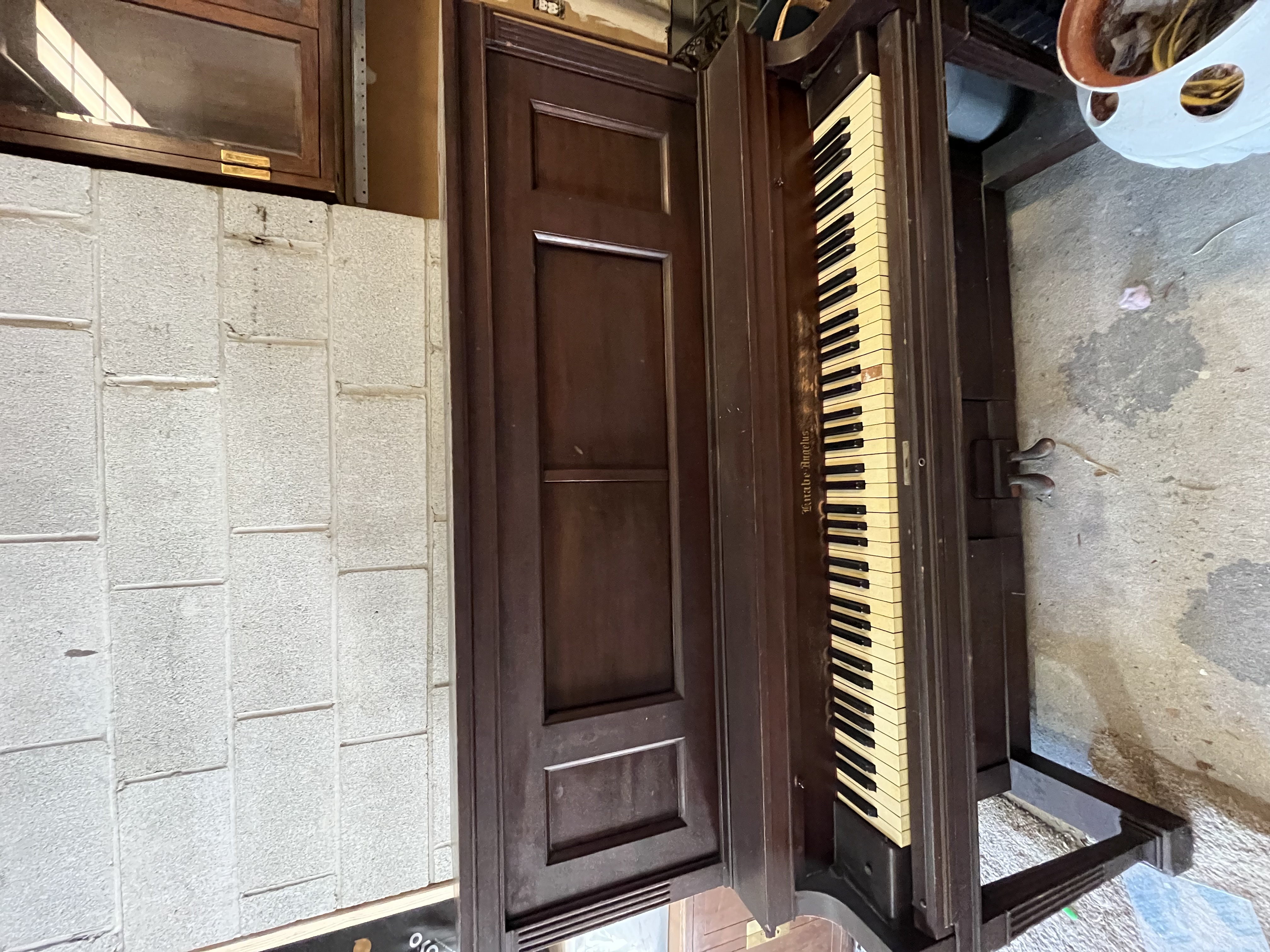 Antique 1913 Knabe Angelus Upright Piano 