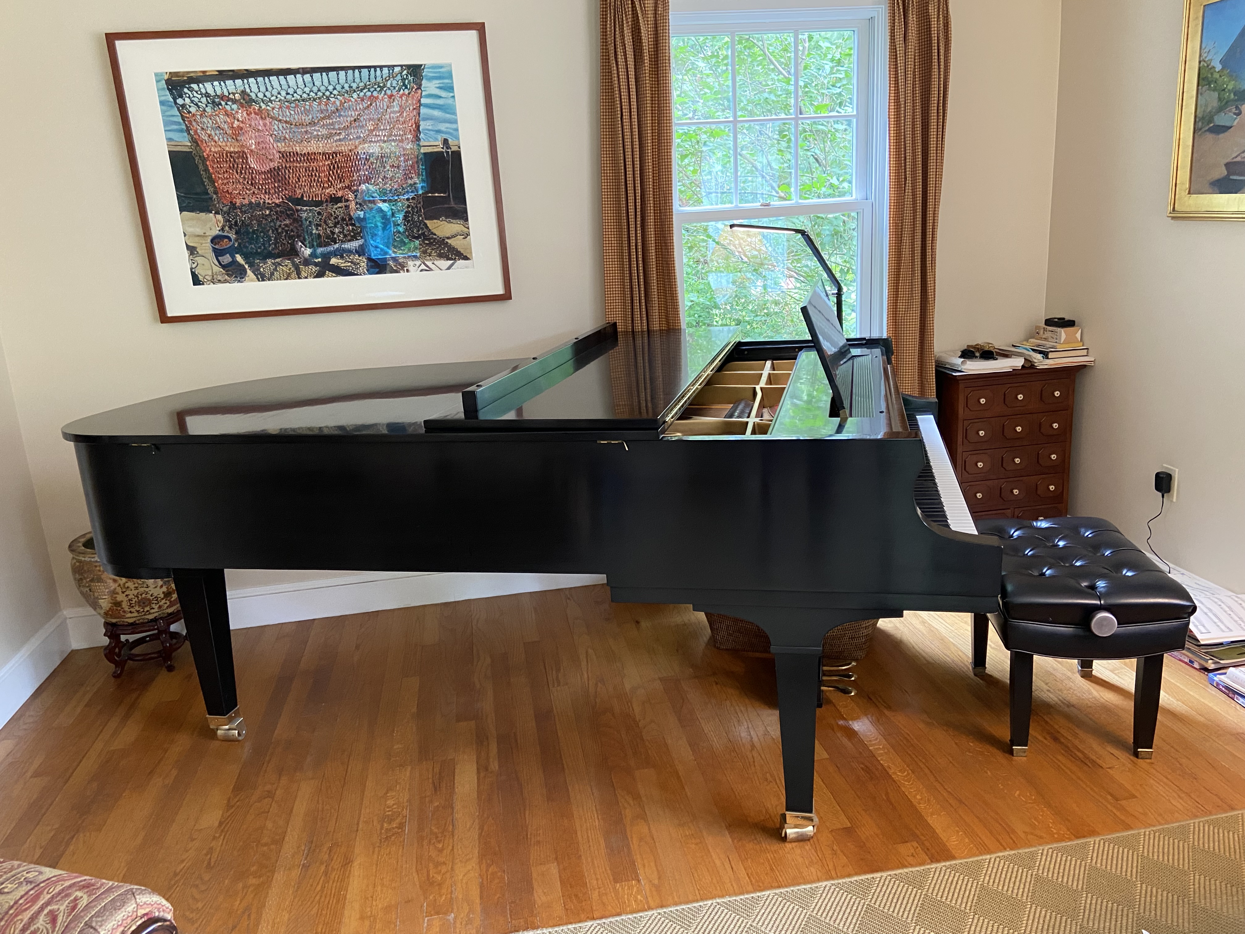 1991 Baldwin SF‑10 Grand Piano (Ebony, Serial #283535) – Art