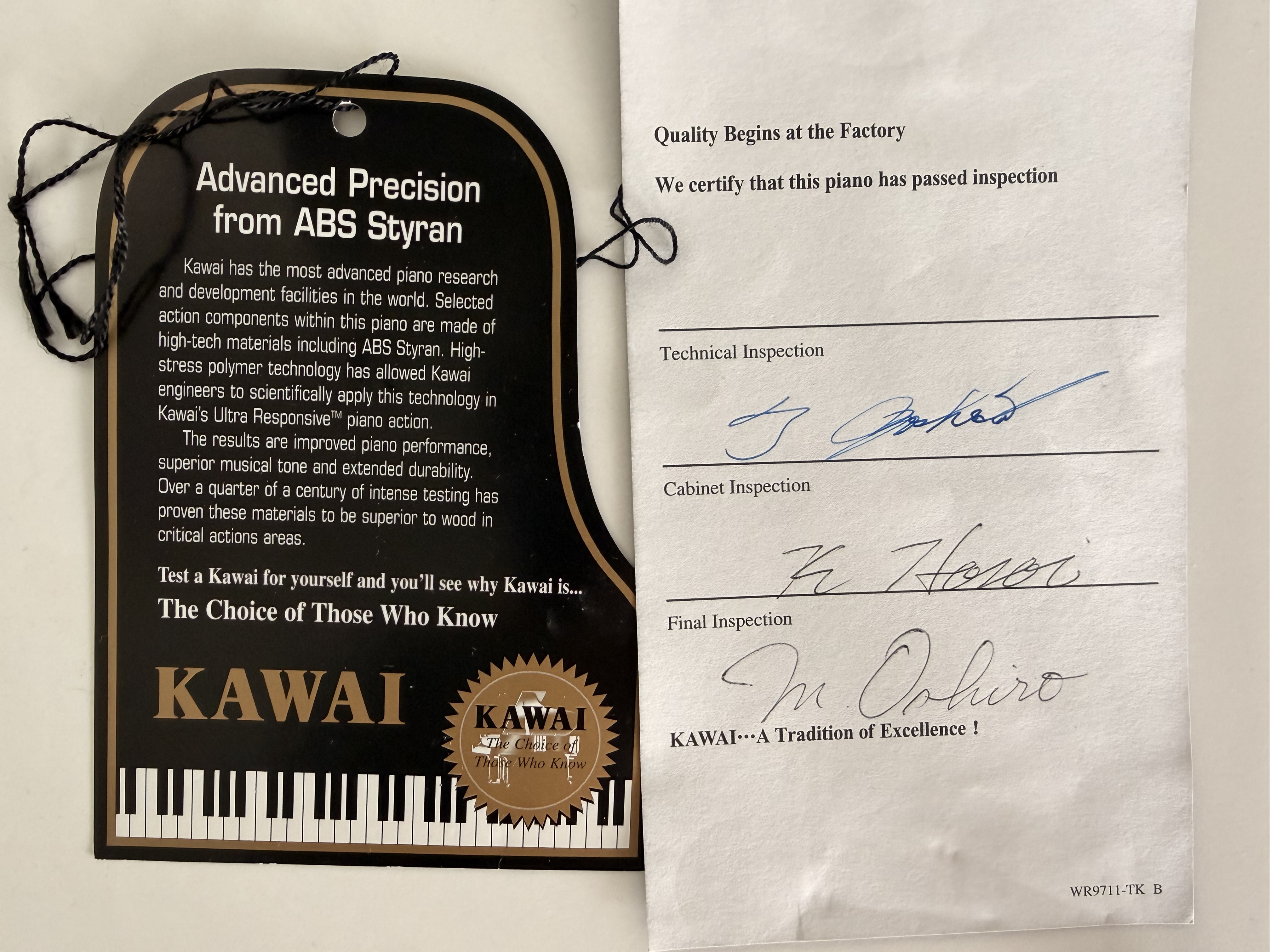 Single-Owner Japanese Kawai Upright Piano - Mint Condition
