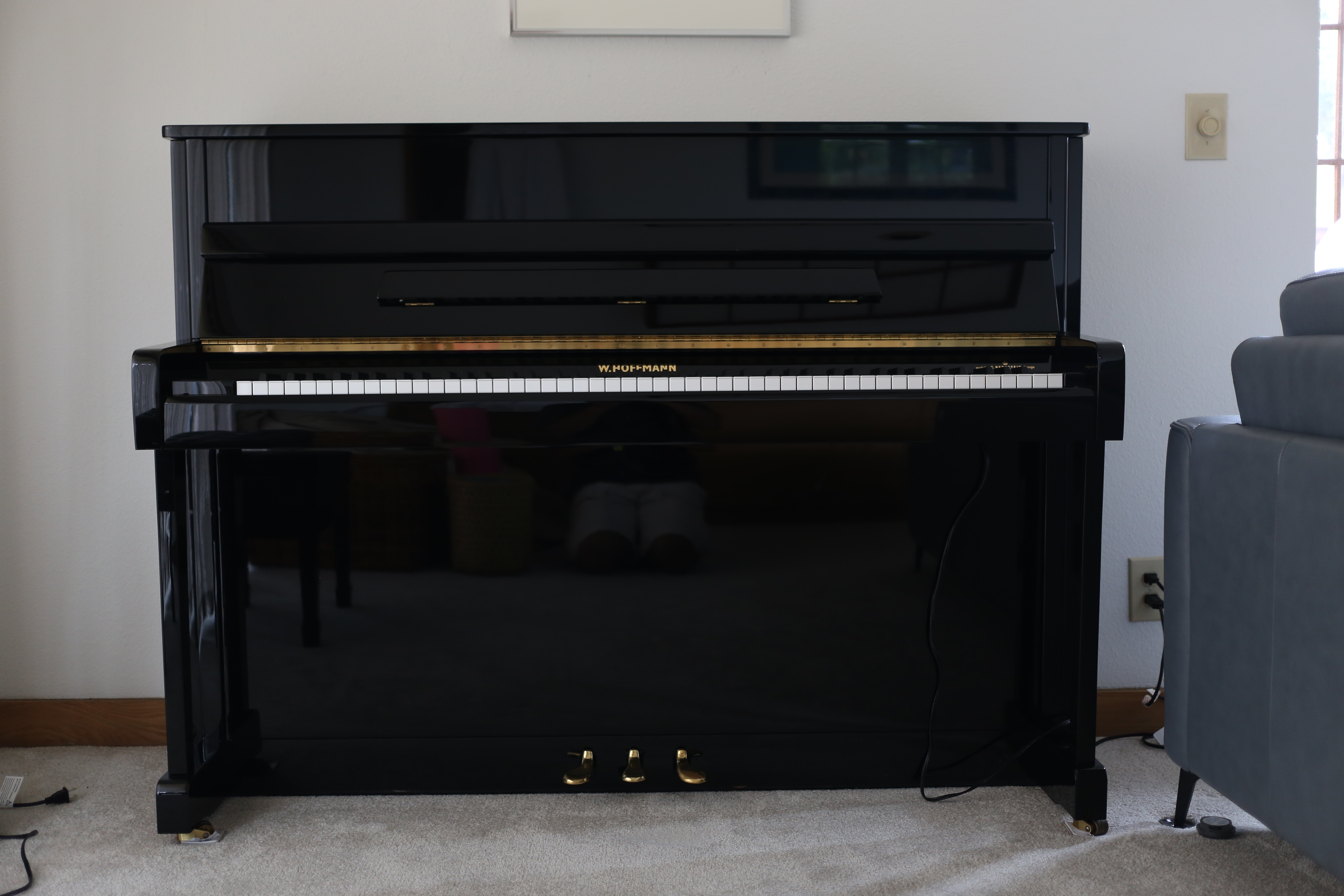 2014 W. Hoffmann (by C. Bechstein) Vision V112 Upright Piano