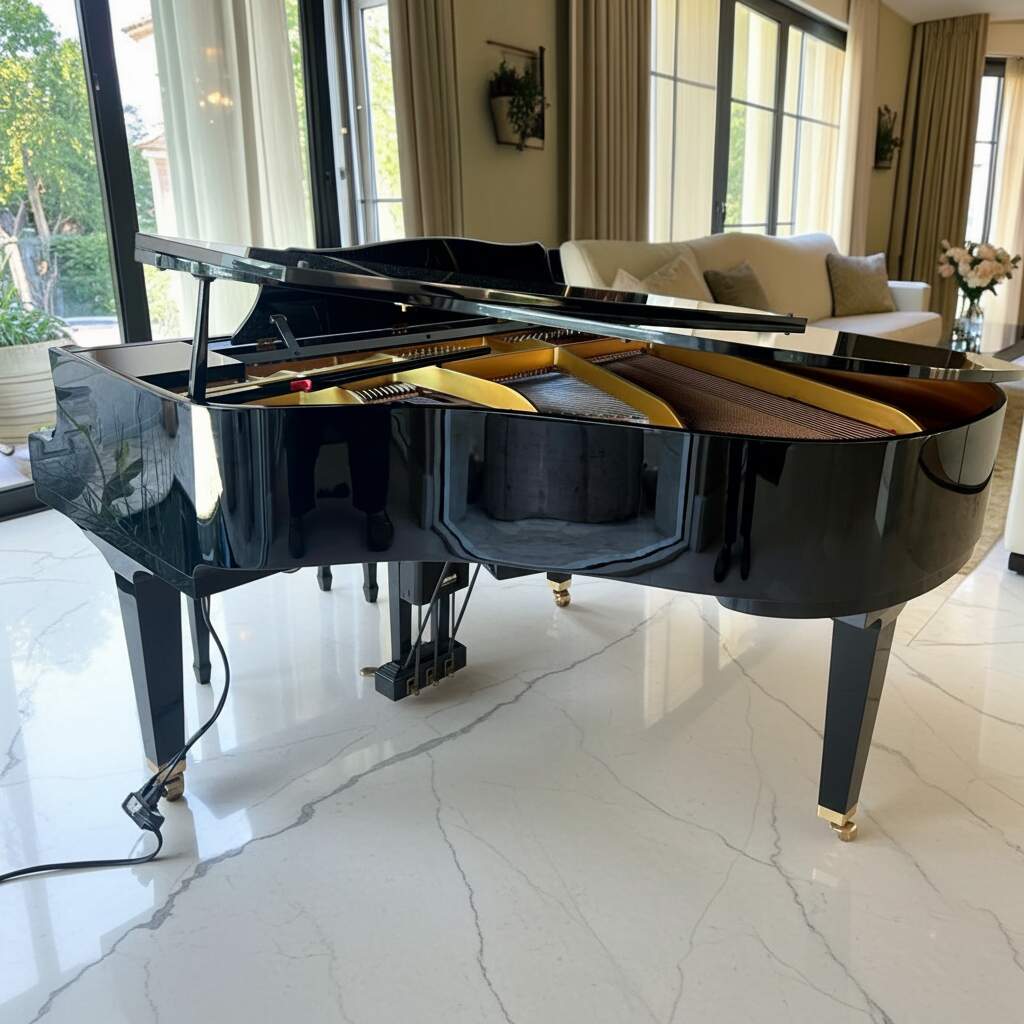  2001 Yamaha DGP1 Disklavier Mark II Grand Piano — Polished 