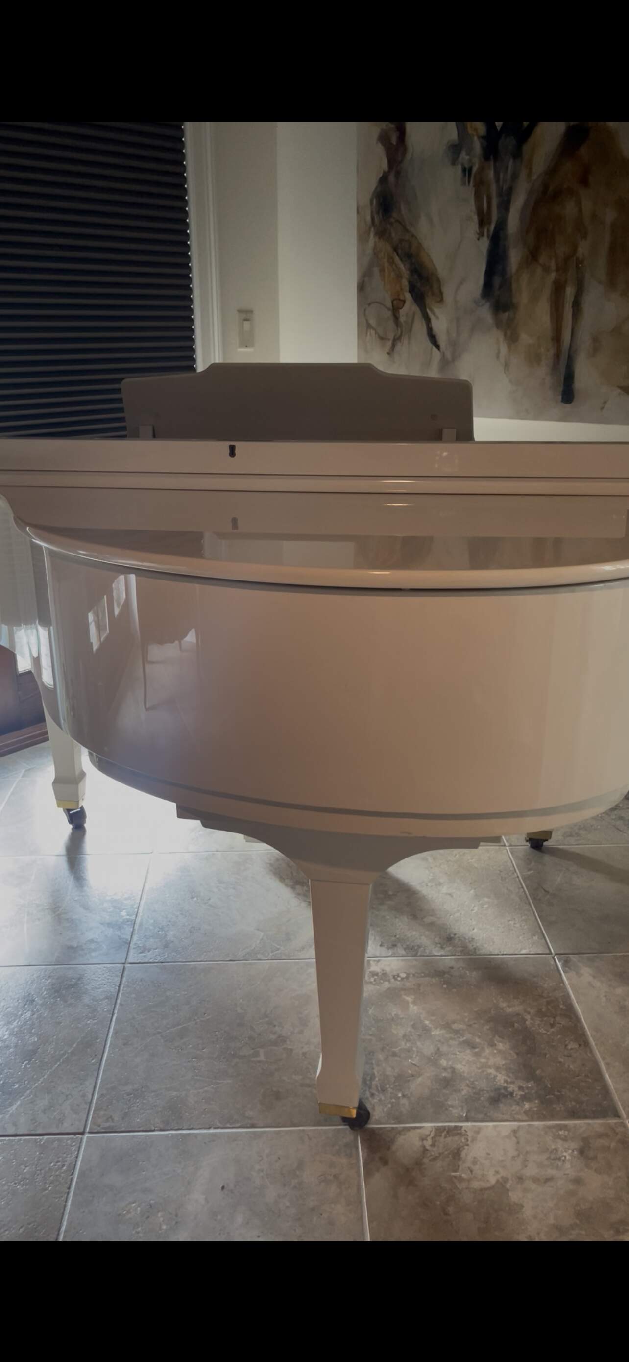 Baby Grand White Piano