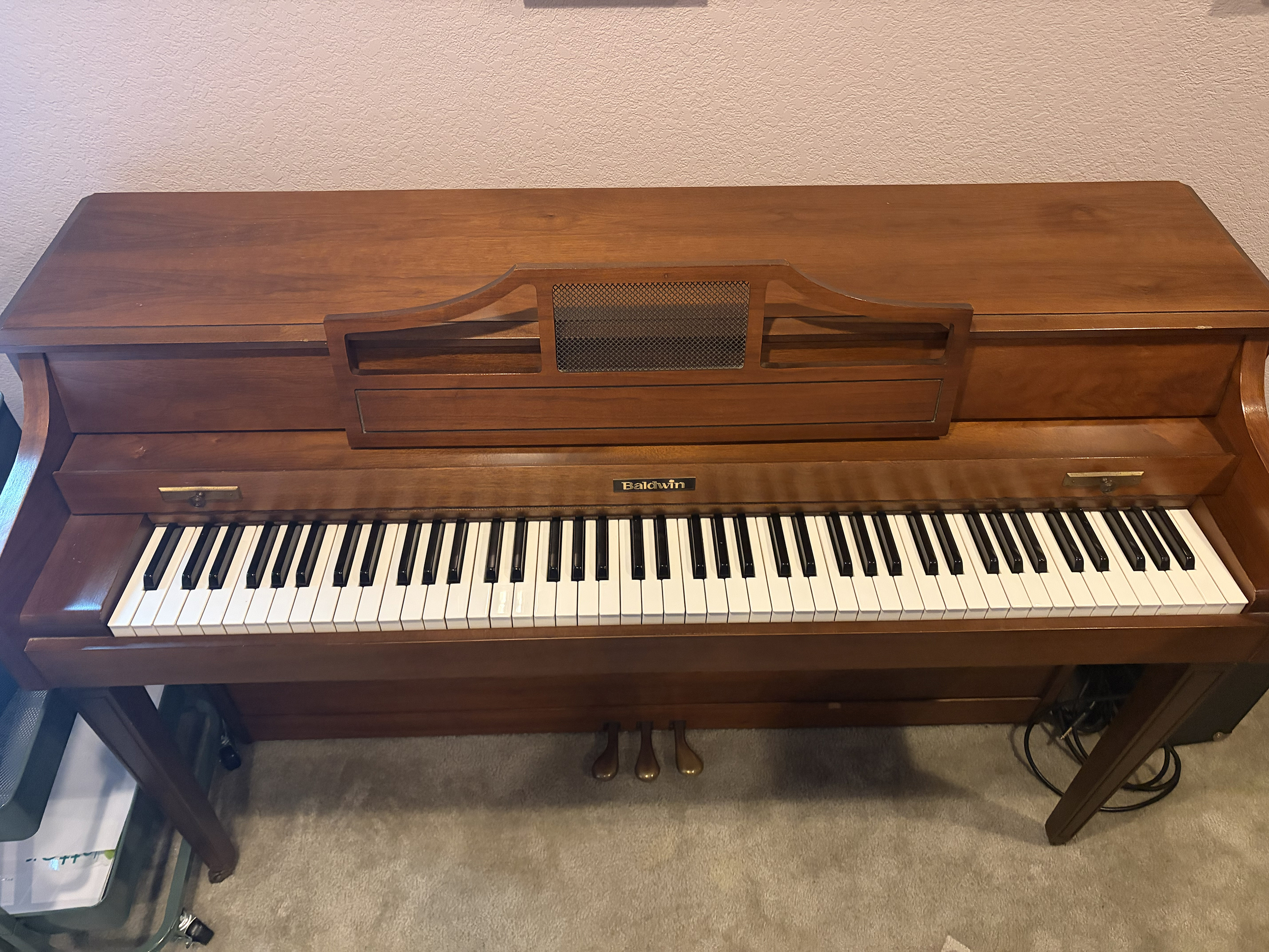 Baldwin Acrosonic spinet upright piano