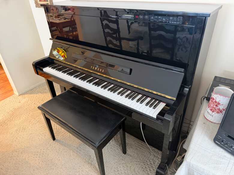 Priscilla Pristine Yamaha Disklavier MX100 Acoustic Upright 
