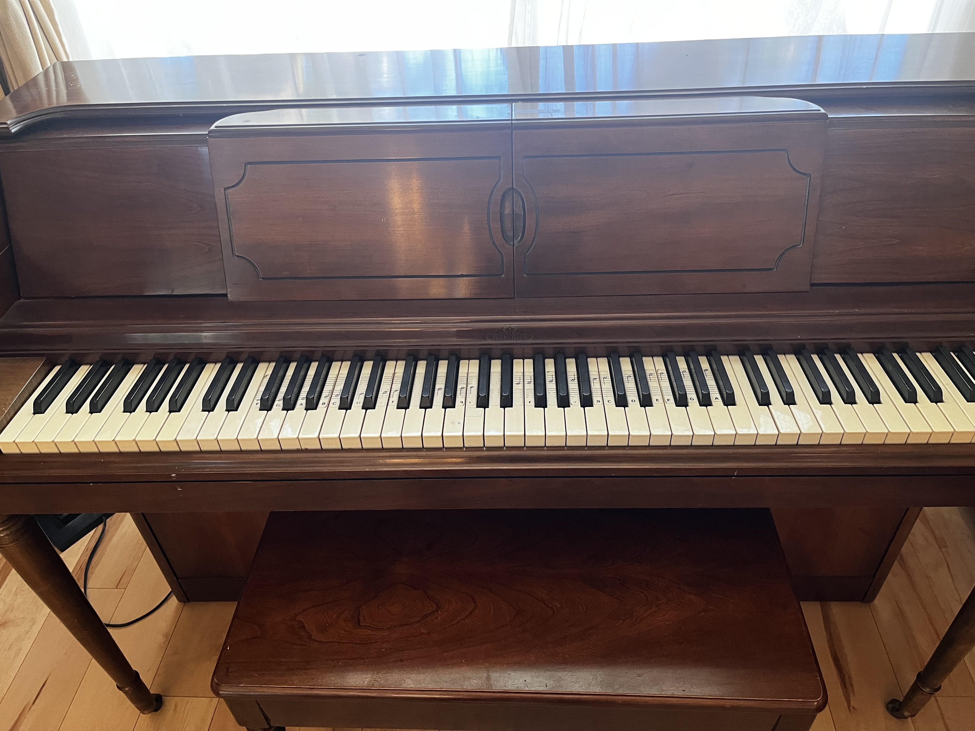 Vintage 1920s Wurlitzer Player Piano (Model 1203)