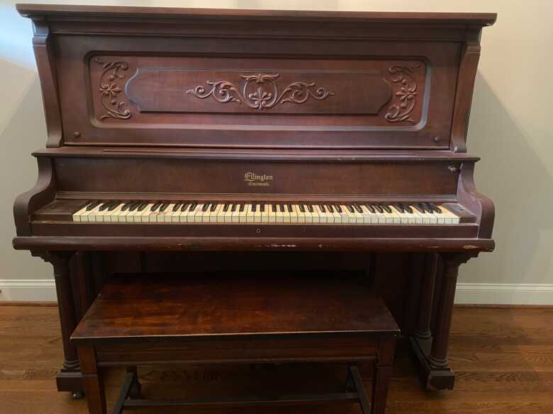 Gorgeous antique piano