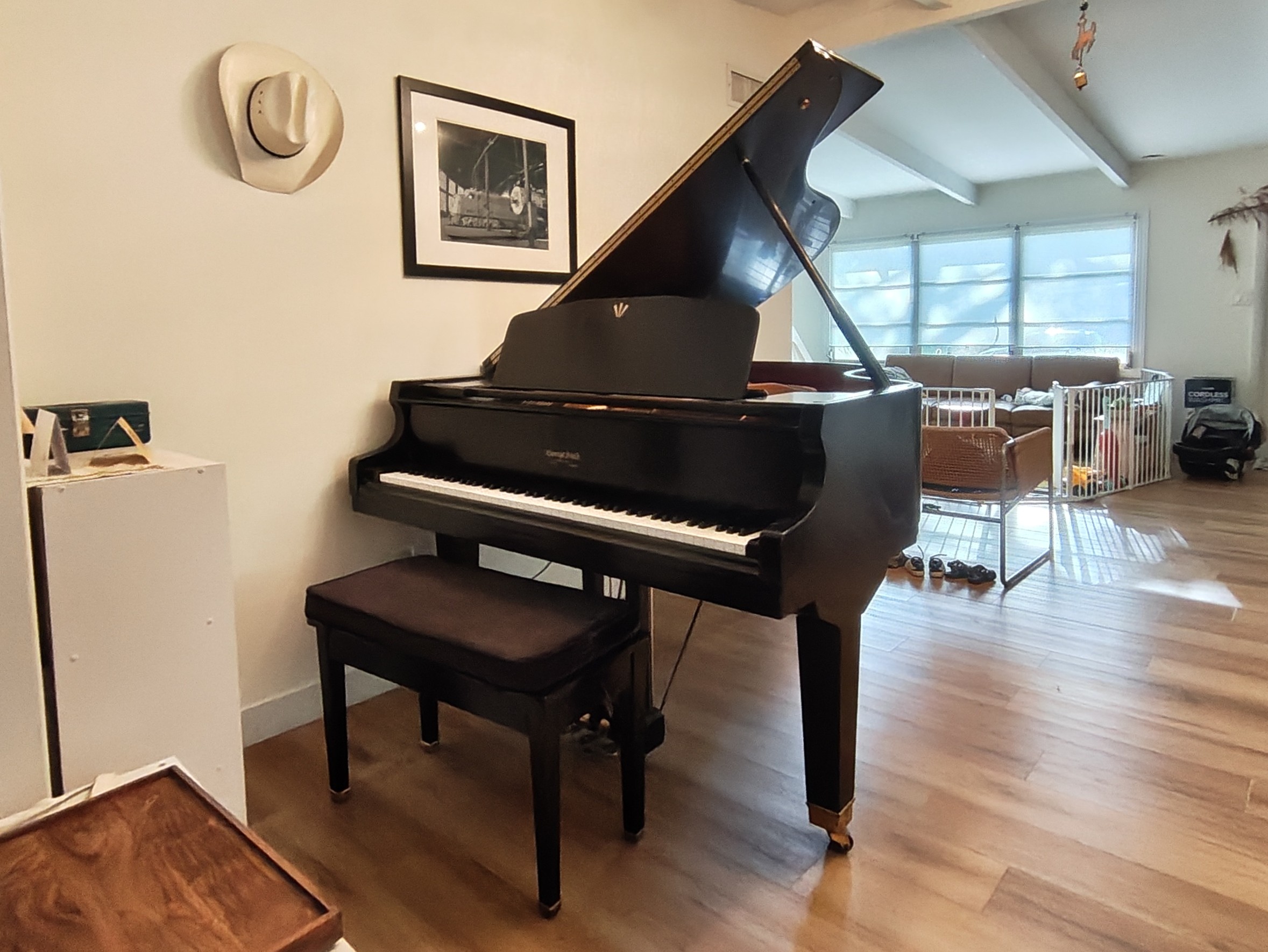 George Steck grand piano, one owner, maintained 