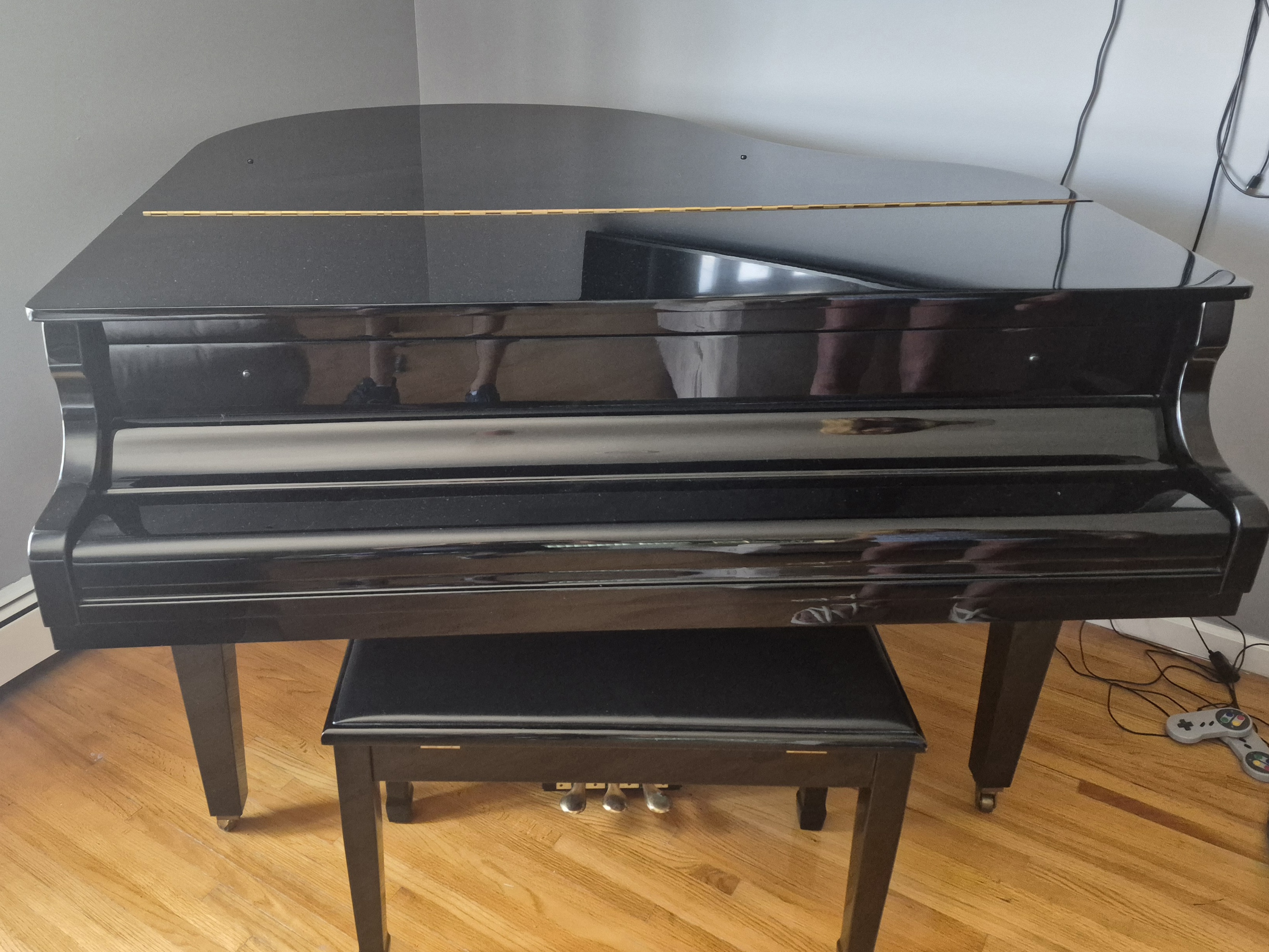 1996 Otto Altenburg 4'9" Petite Grand Piano (OA-407A) by Sam