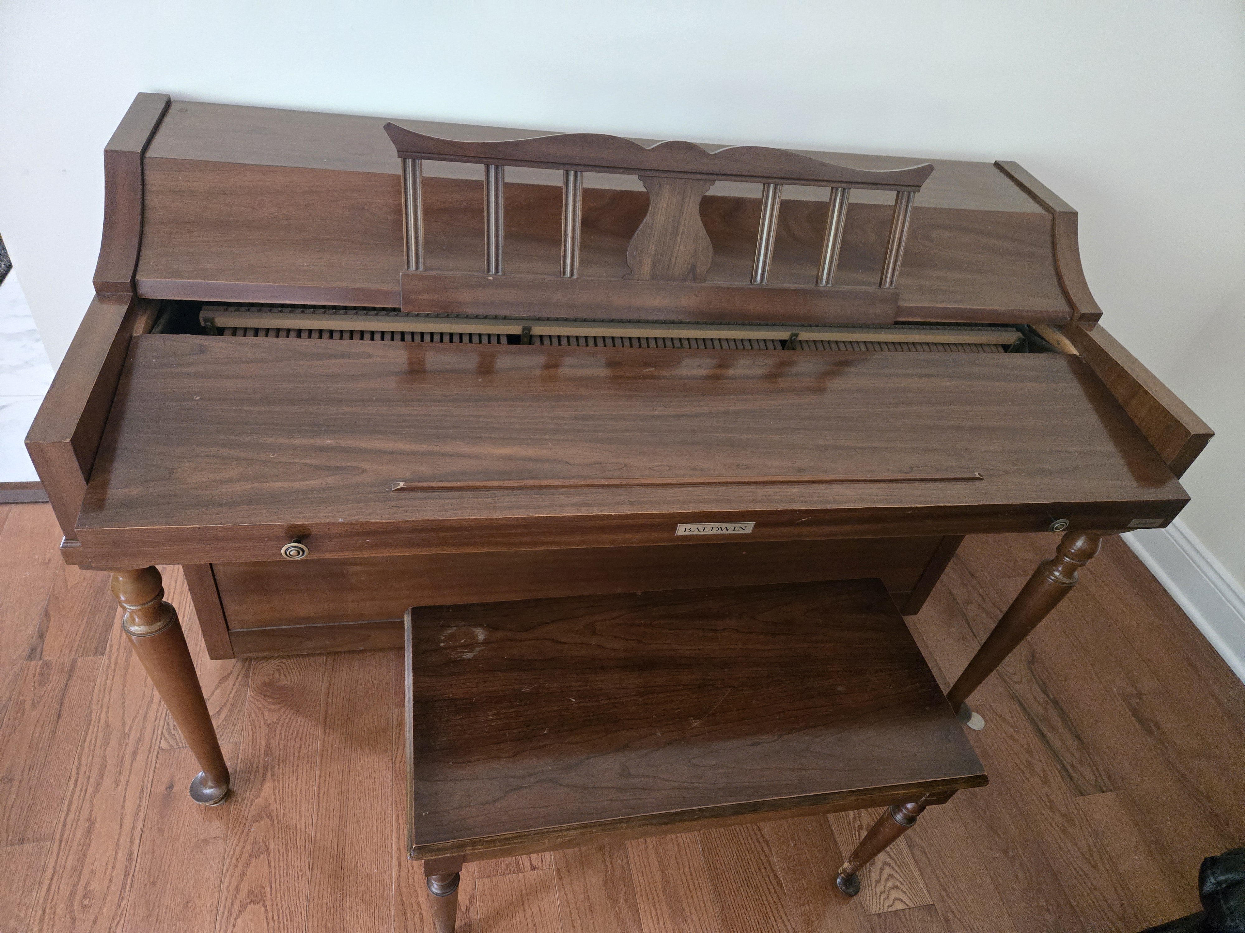 1967 Baldwin Acrosonic Spinet Piano with Bench