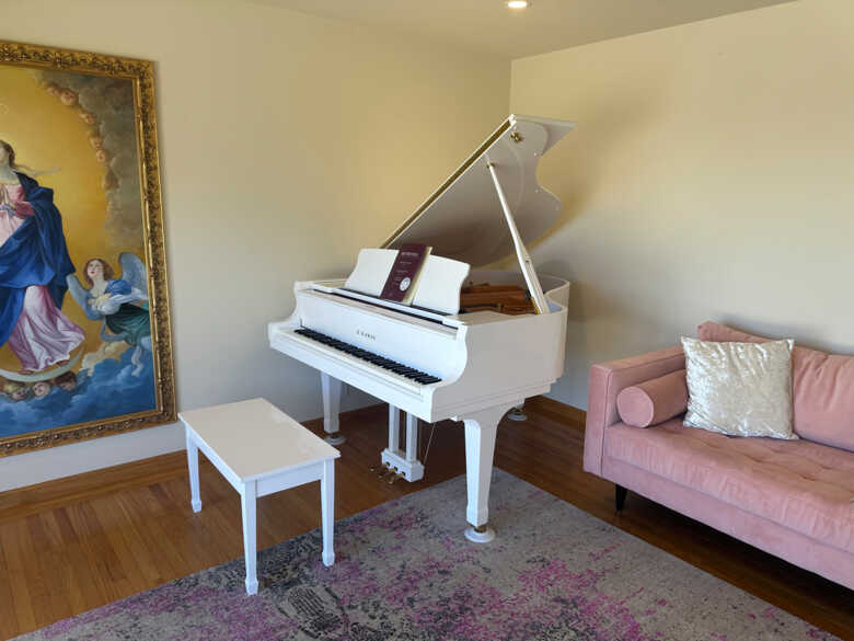 White Kawai GX-2 Grand — 2021, One Owner