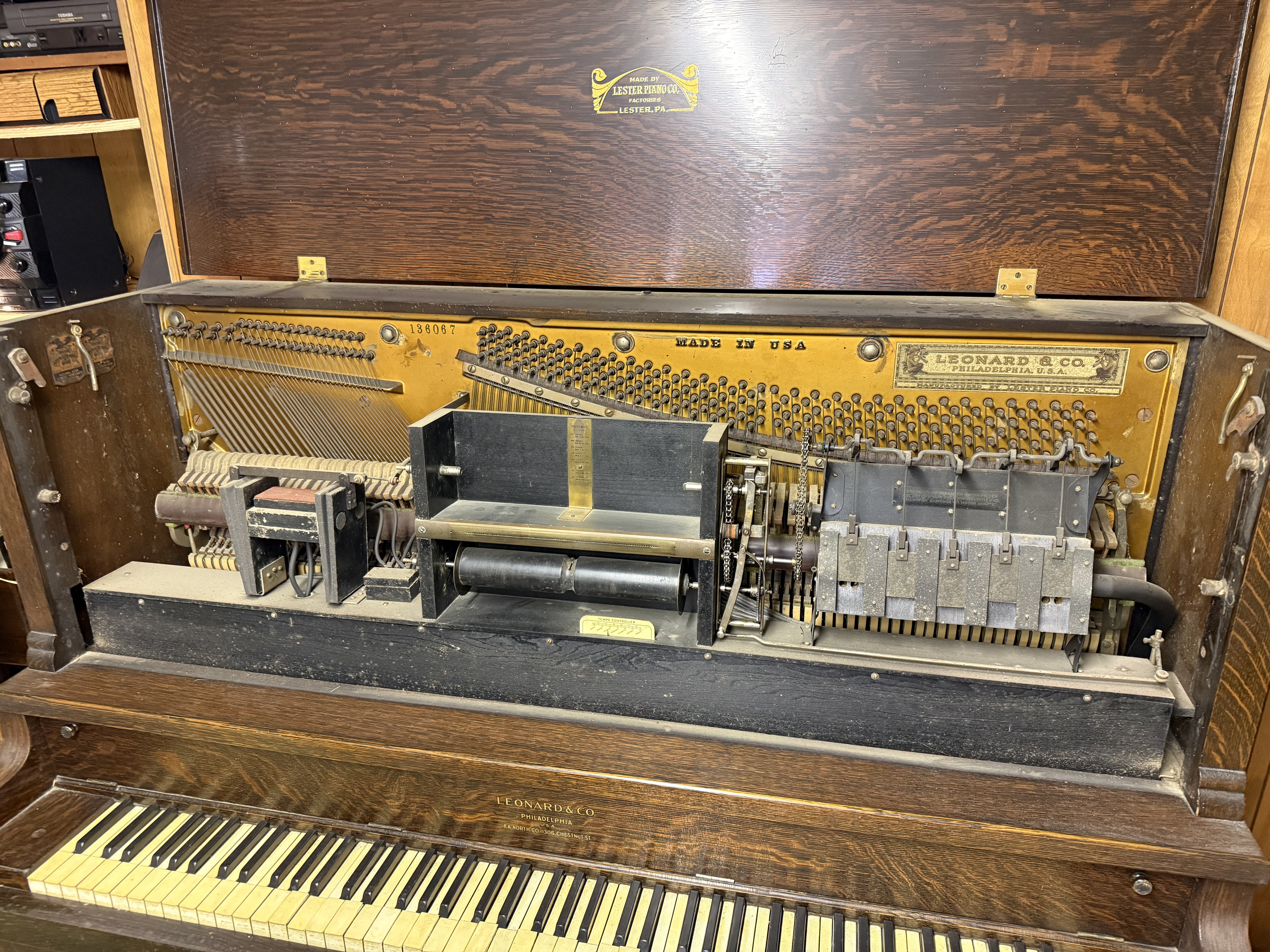 Leanard & Co Player Piano for Sale