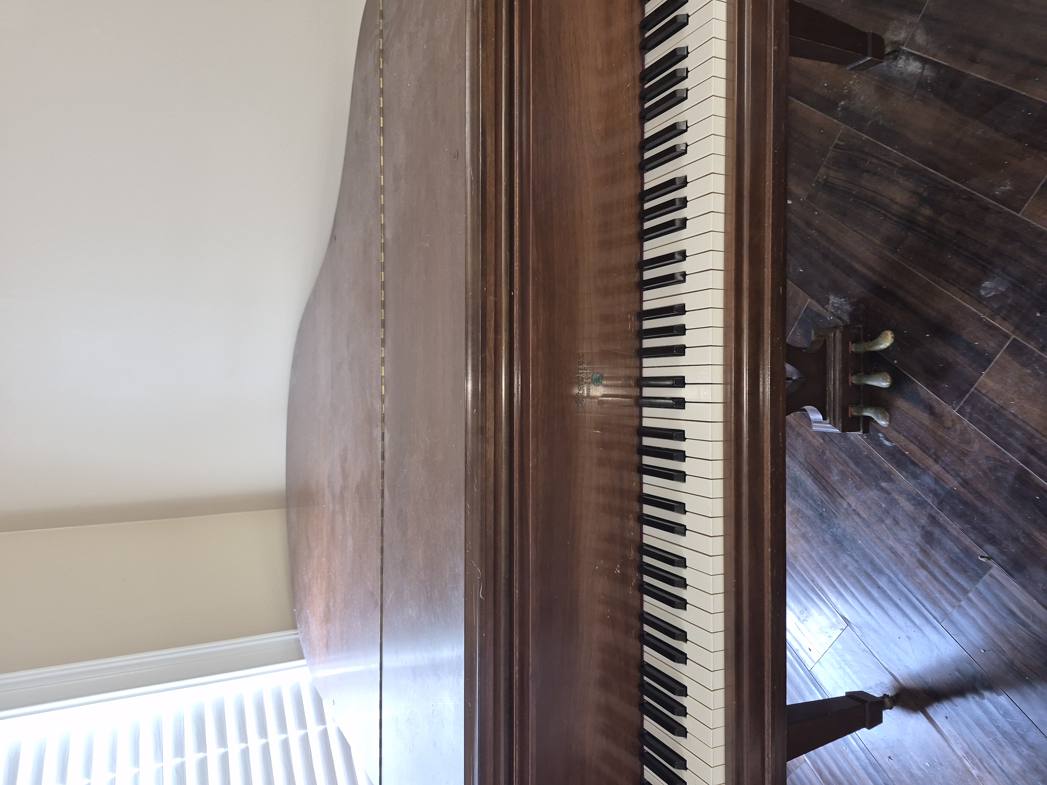 1970 Fischer baby grand piano