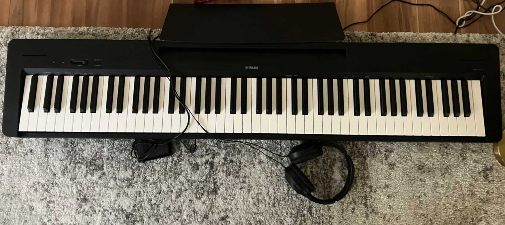 Yamaha P143 Weighted 88-Key Digital Piano , Power Adapter, h