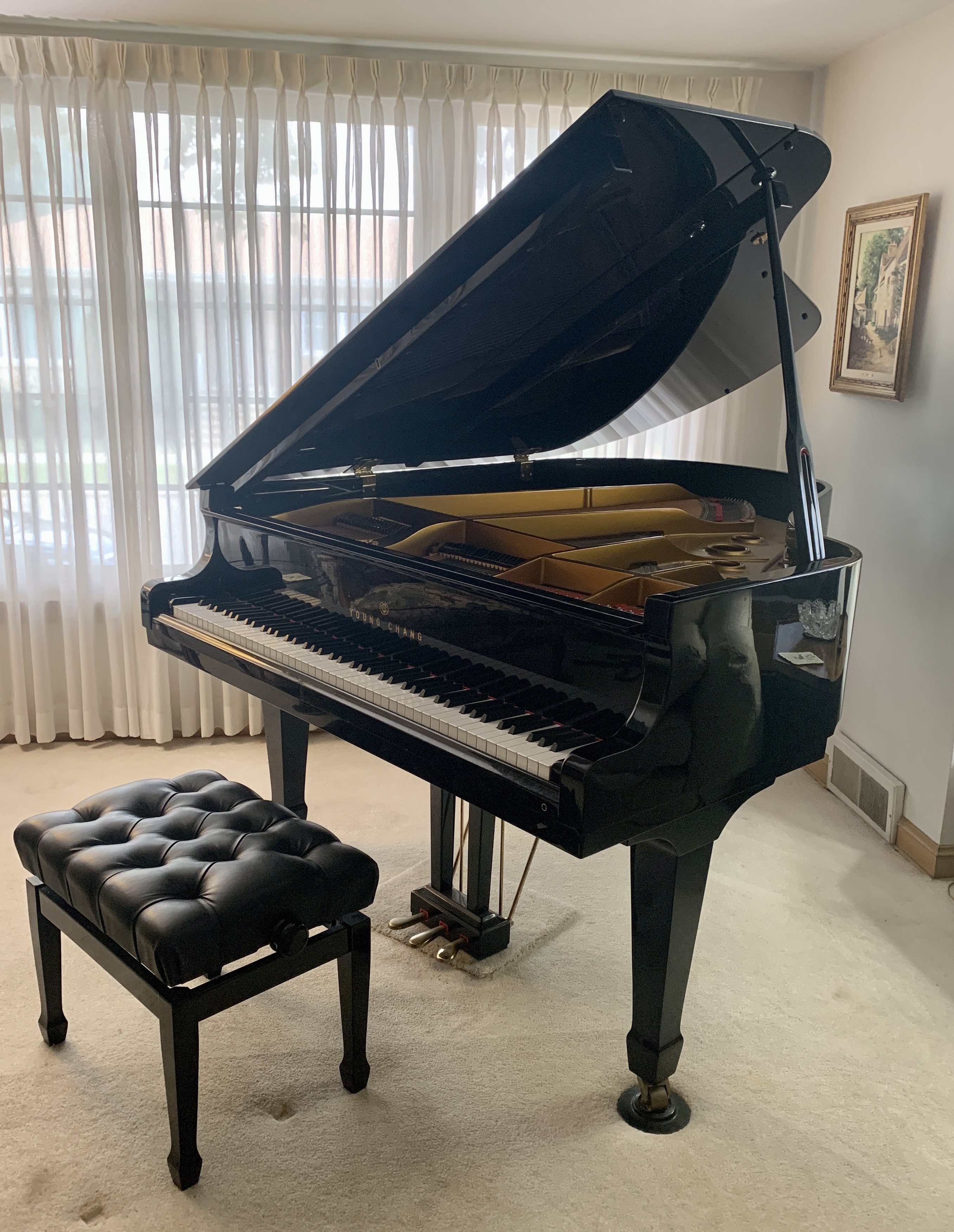 Young Chang Regal Professional Grand w/Adjustable Bench