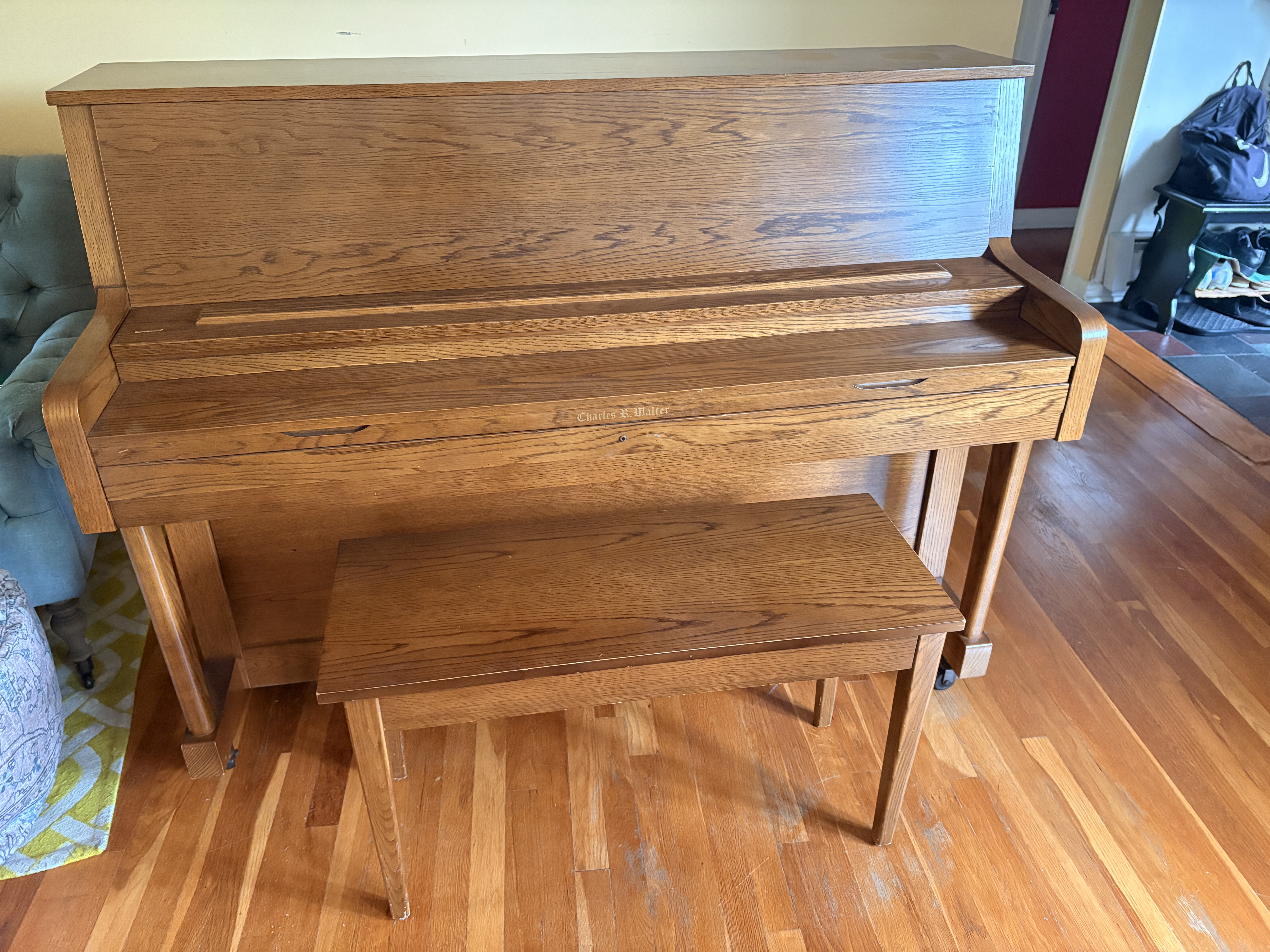 Charles Walter Upright Piano For Sale!