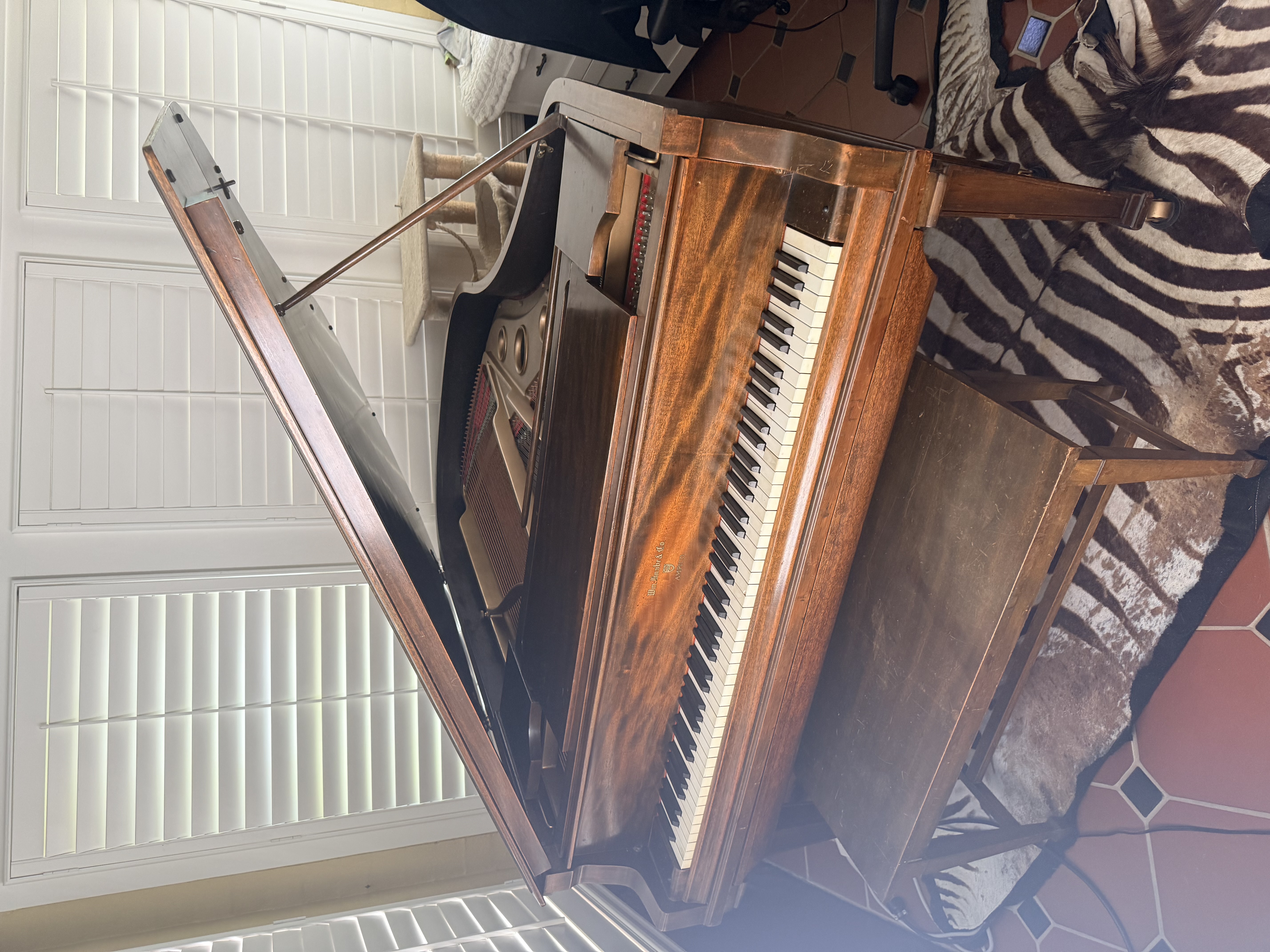 Knabe & Co. AMPICO Reproducing Baby Grand Piano 