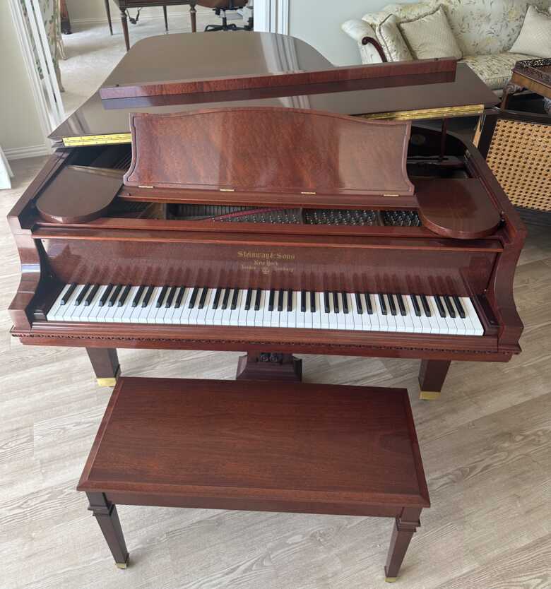Steinway Grand African Pommele Wood Model B Tiffany AP