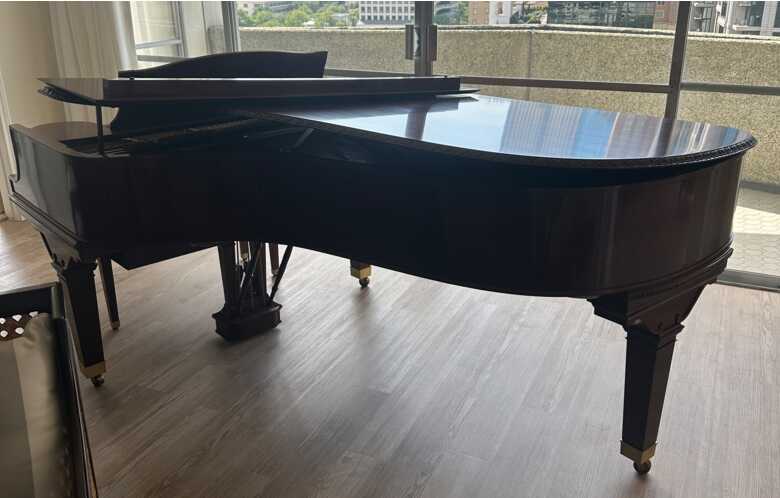 Steinway Grand African Pommele Wood Model B 