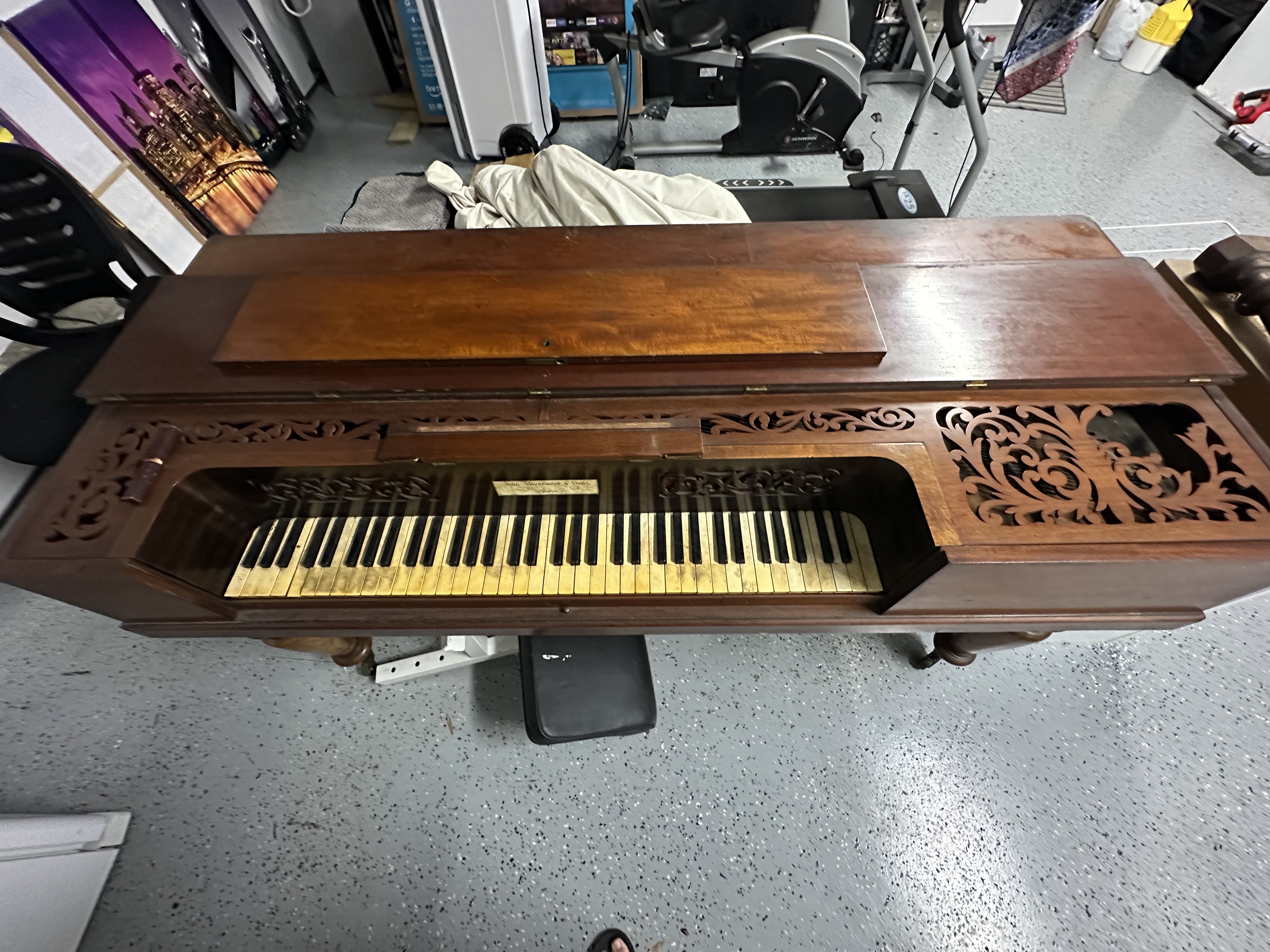 1844 John Broadway and Son’s Square Piano
