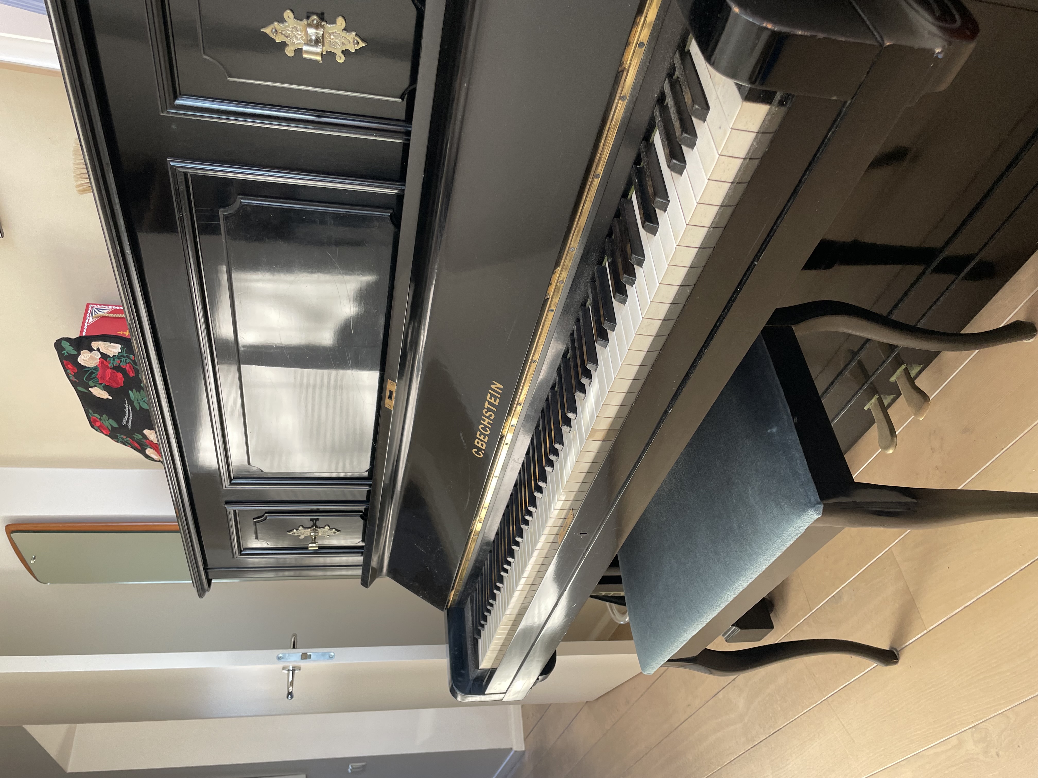 C. Bechstein Model 8 Upright Piano