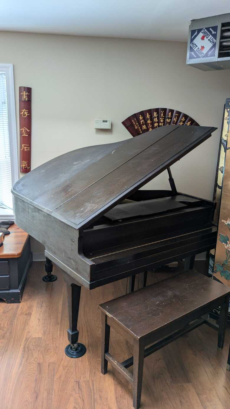 beautiful old baby grand needs a new owner