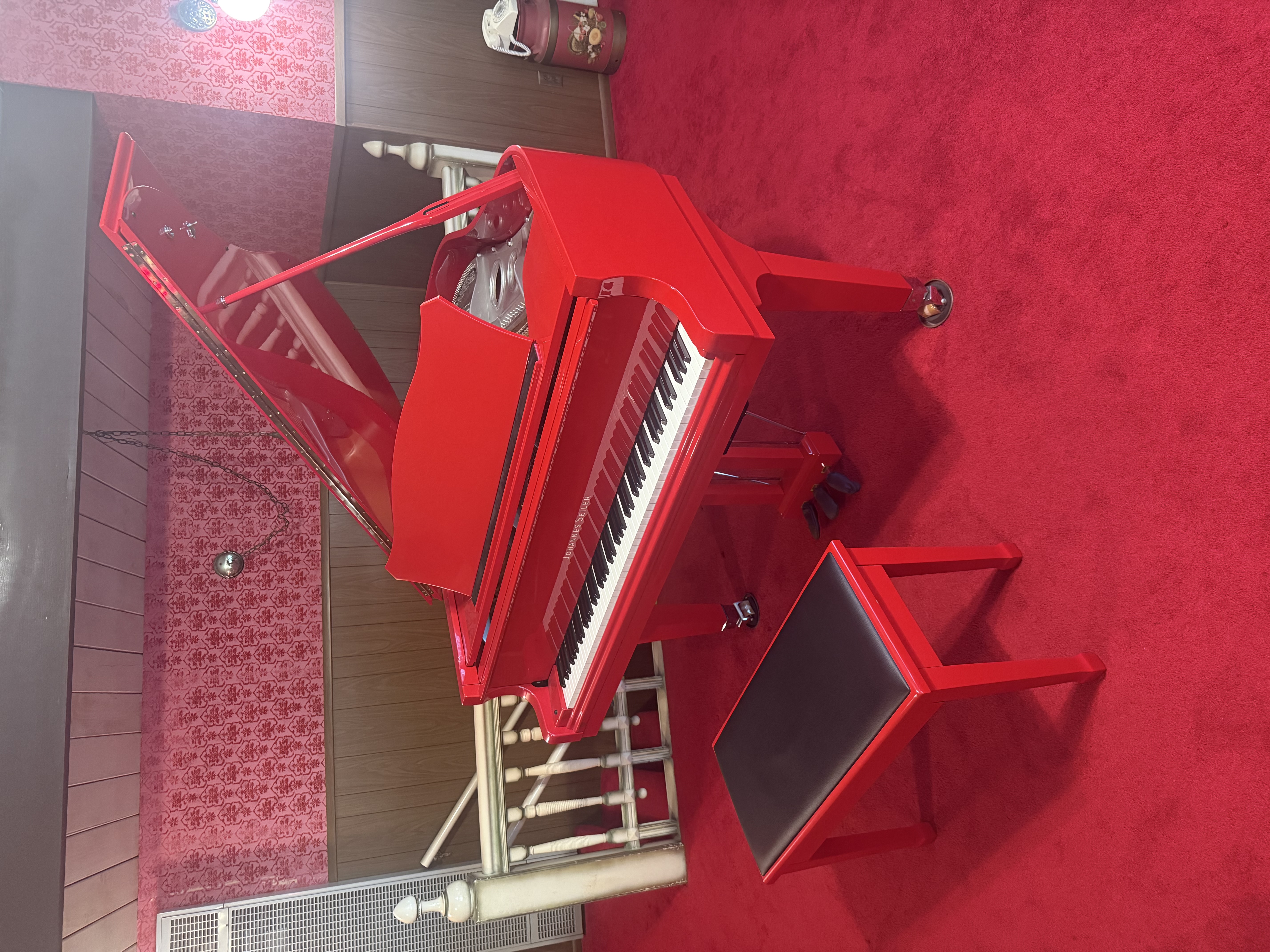Red Seiler with nickel hardware and silent system upgrade 
