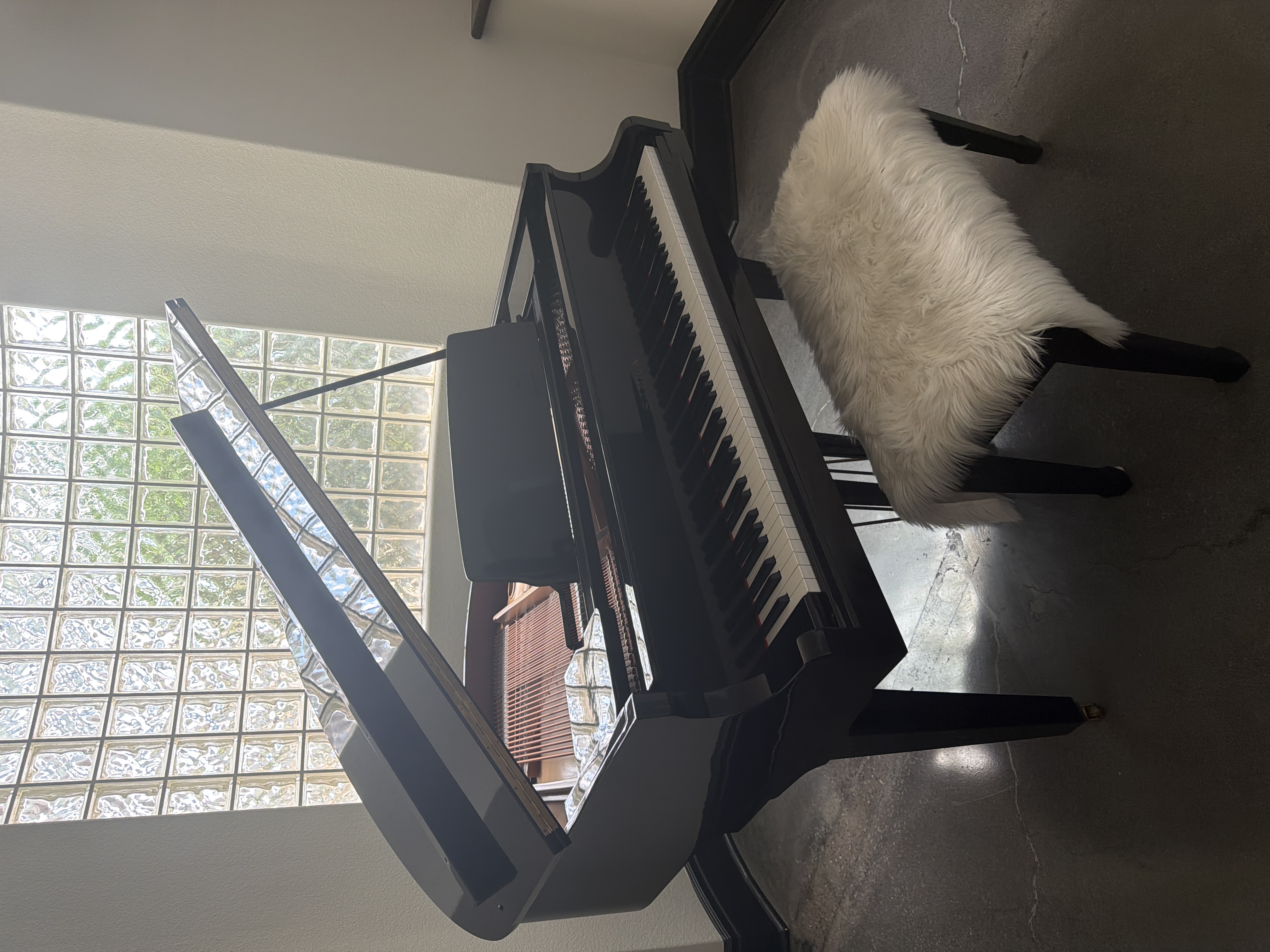 Baby grand piano 