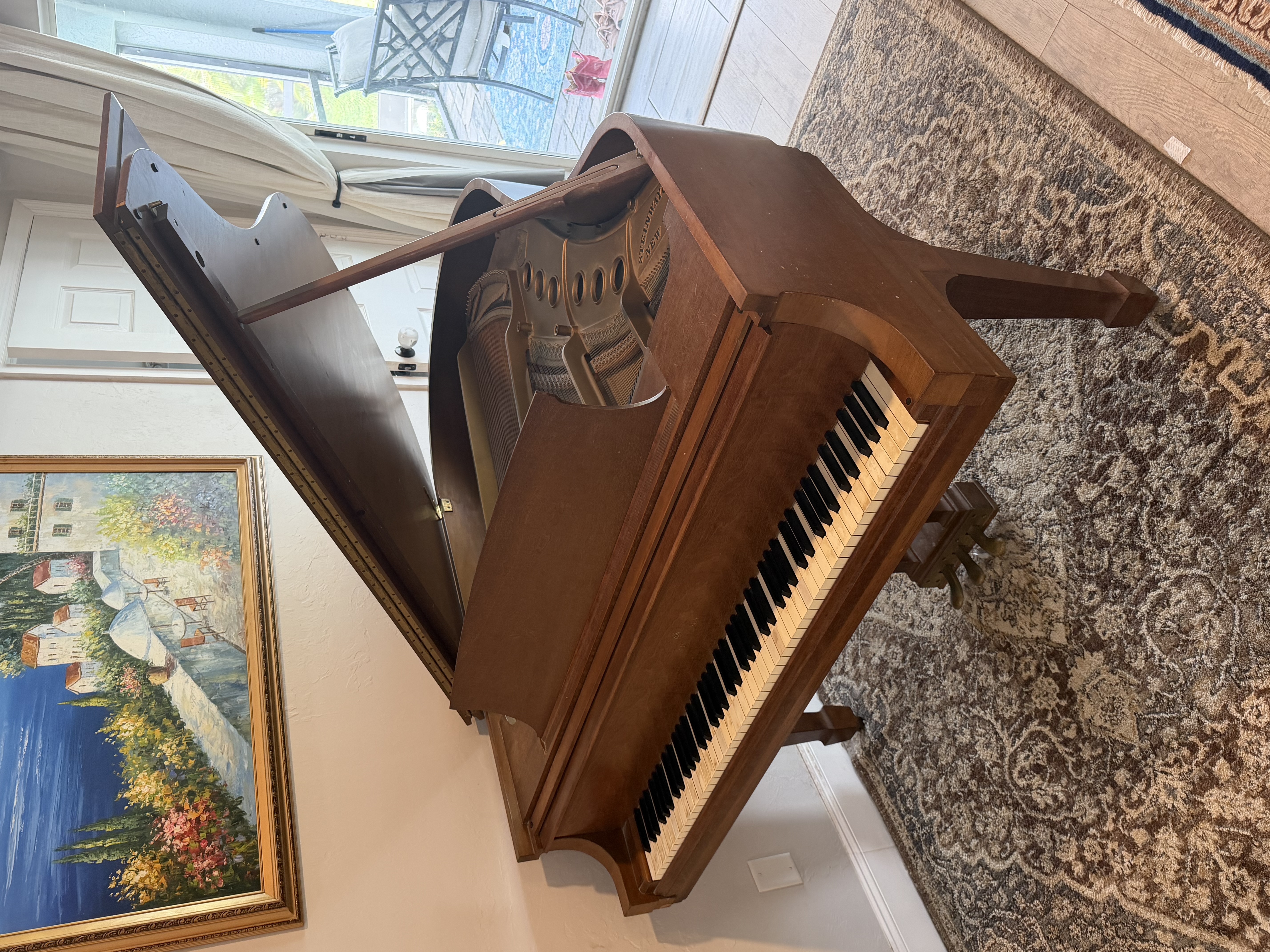 Steinway Model M Walnut 
