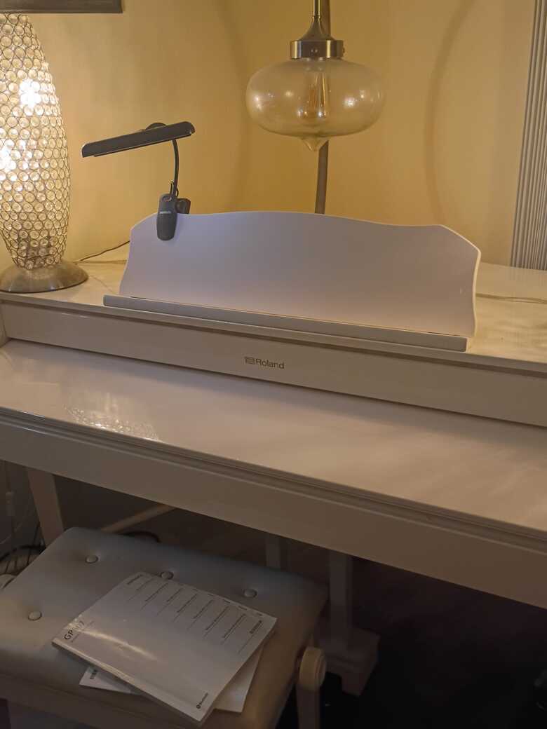 Like new 2019 Roland GP607 digital baby grand piano with the